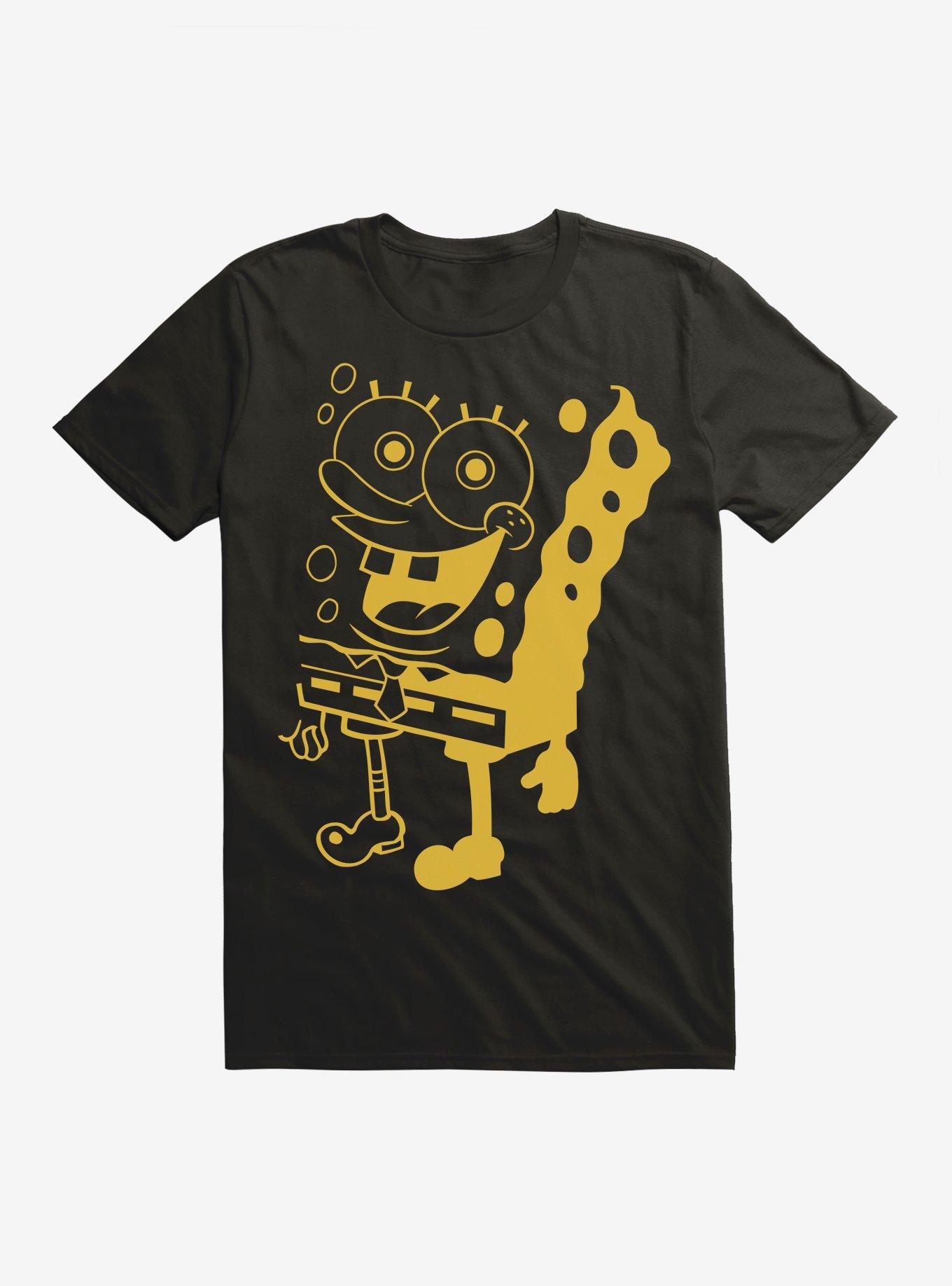 SpongeBob Black and Yellow T-Shirt, BLACK, hi-res