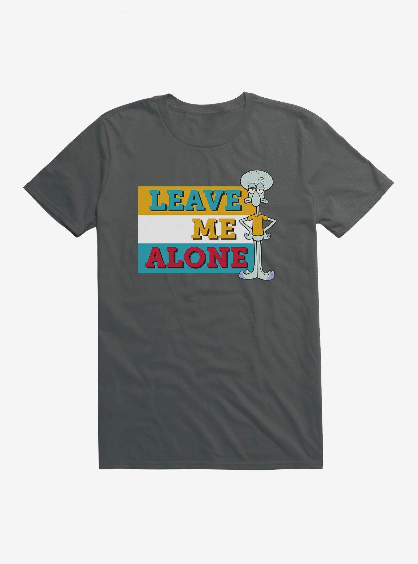 SpongeBob SquarePants Squidward Leave Me Alone T-Shirt, CHARCOAL, hi-res