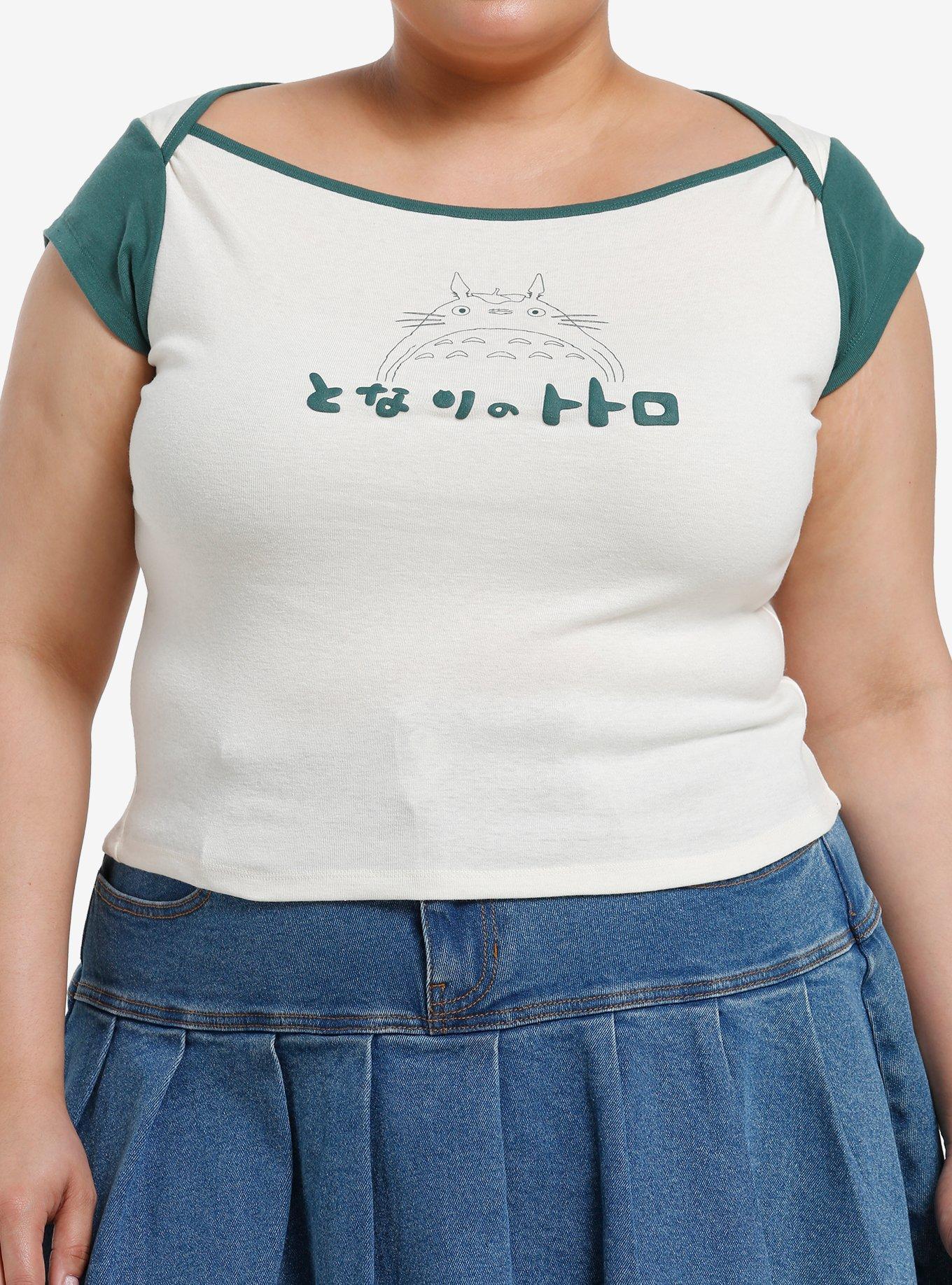 Her Universe Studio Ghibli® My Neighbor Totoro Boatneck Girls Raglan Top Plus Size, , hi-res