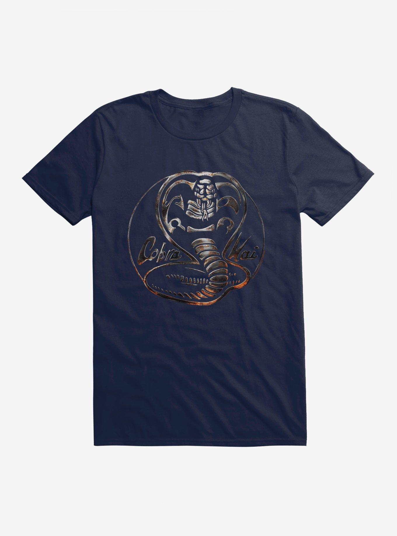 Cobra Kai Silver Logo T-Shirt, MIDNIGHT NAVY, hi-res