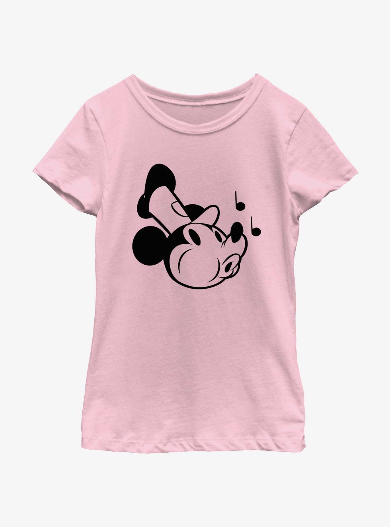 Disney Mickey Mouse Steamboat Whistling Youth Girls T-Shirt, , hi-res