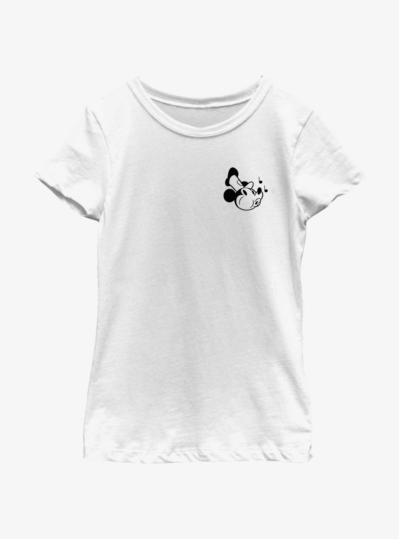 Disney Mickey Mouse Steamboat Whistling Pocket Youth Girls T-Shirt, , hi-res