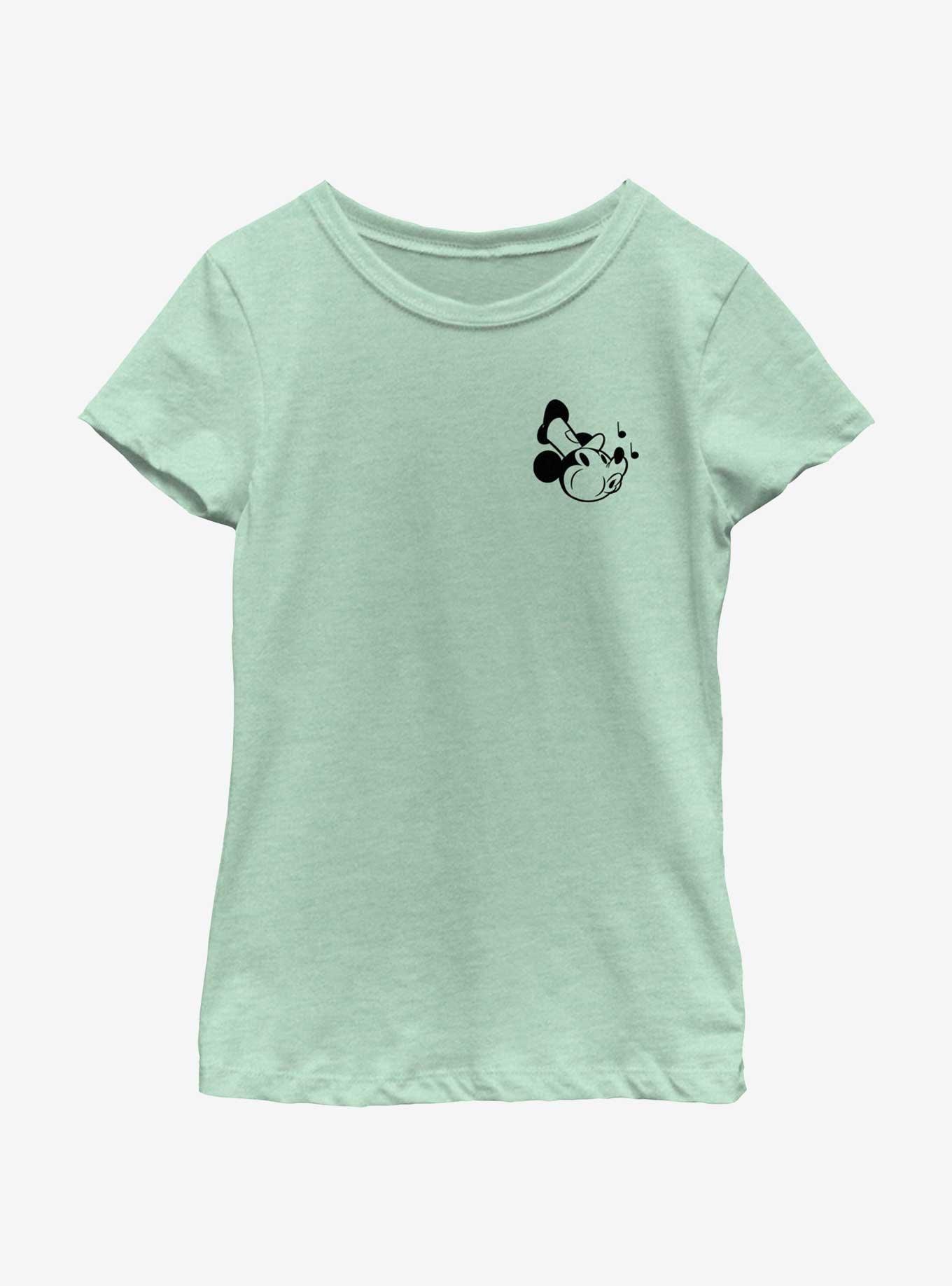 Disney Mickey Mouse Steamboat Whistling Pocket Youth Girls T-Shirt, , hi-res