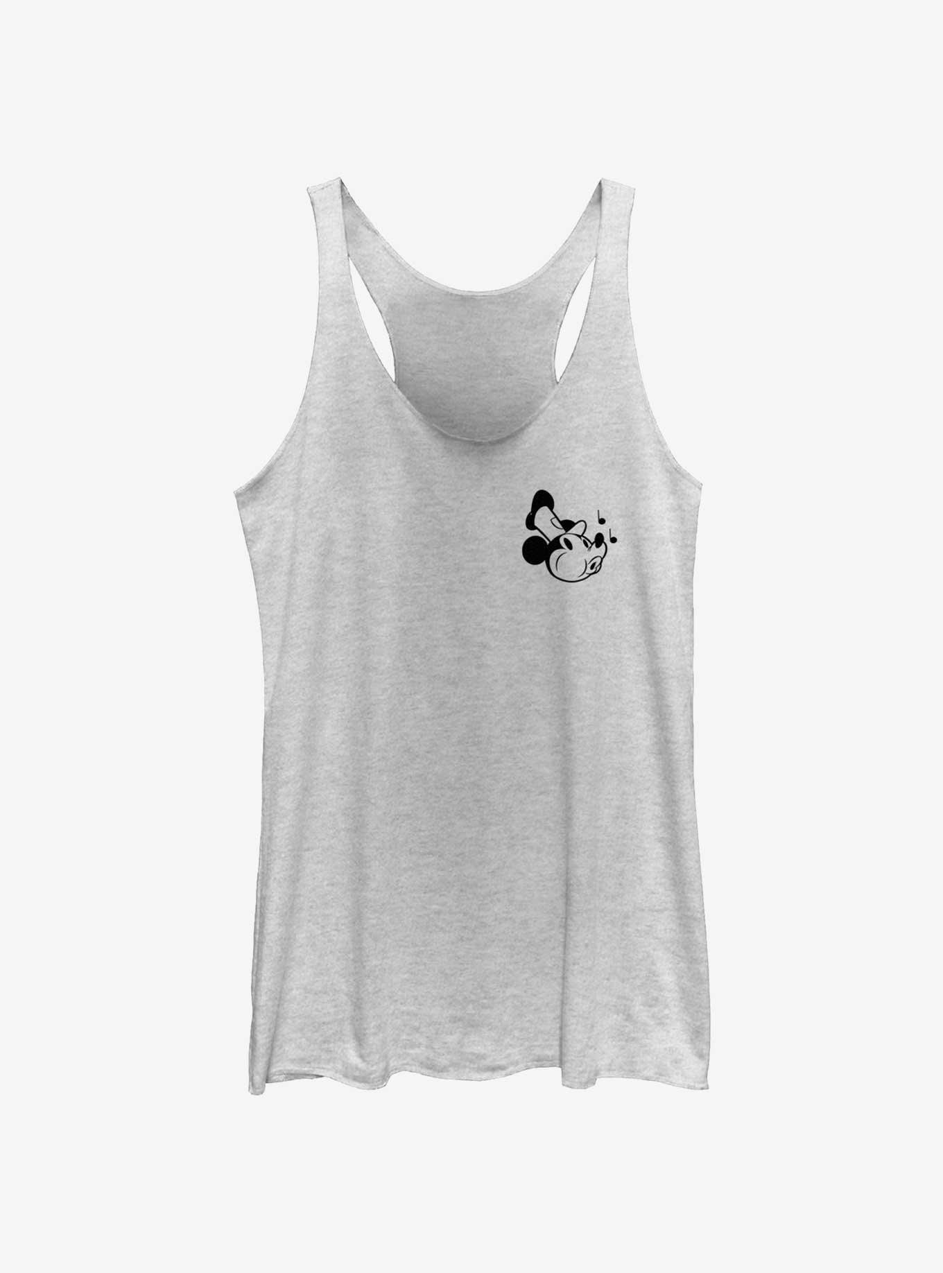 Disney Mickey Mouse Steamboat Whistling Pocket Womens Tank, WHITE HTR, hi-res