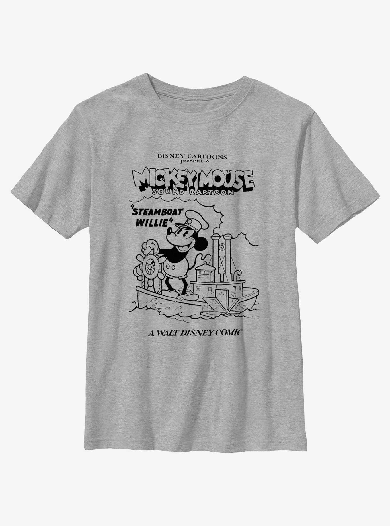 Disney Mickey Mouse Sound Cartoon Youth T-Shirt, ATH HTR, hi-res