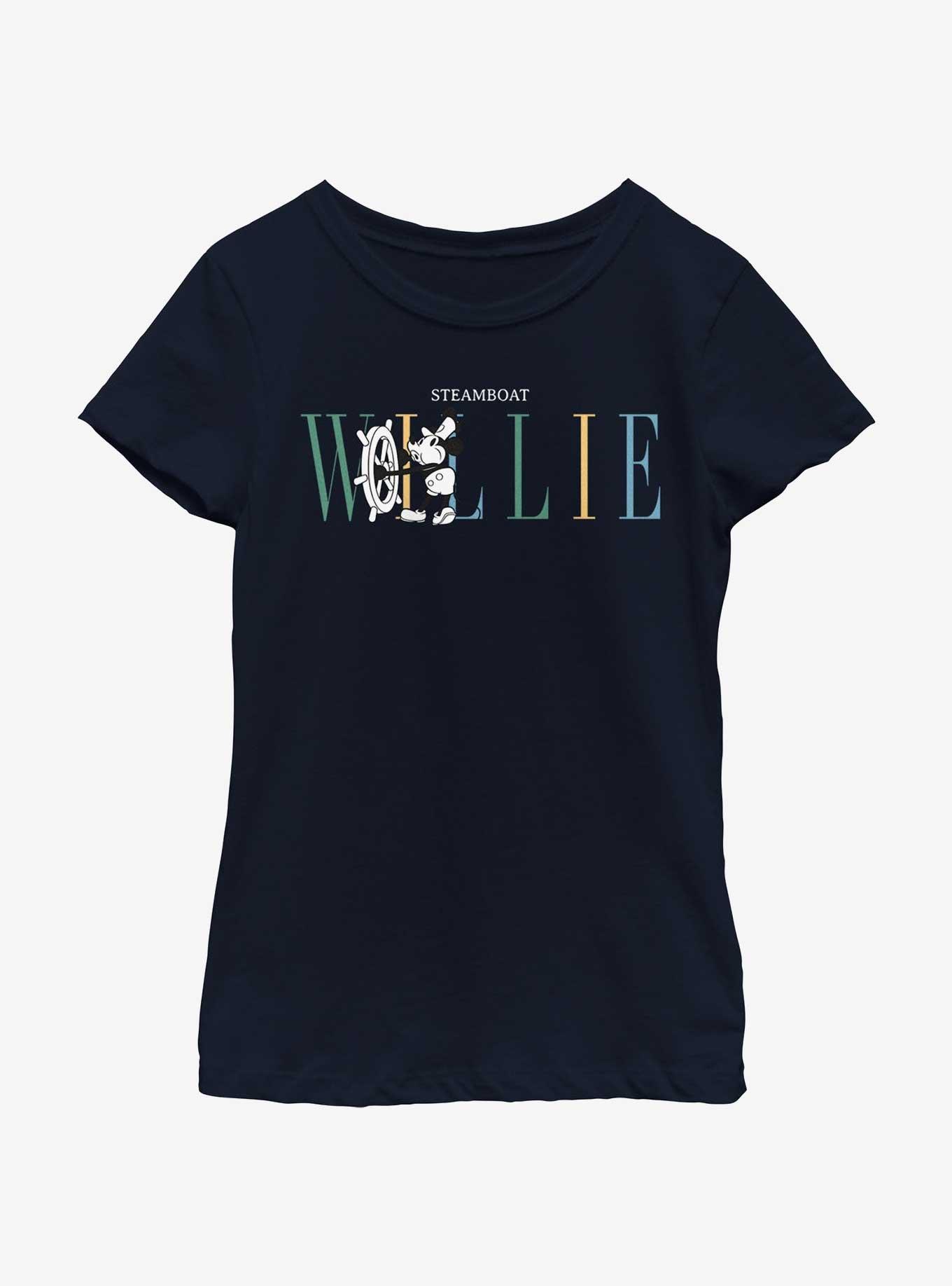 Disney Mickey Mouse Steamboat Willie Youth Girls T-Shirt