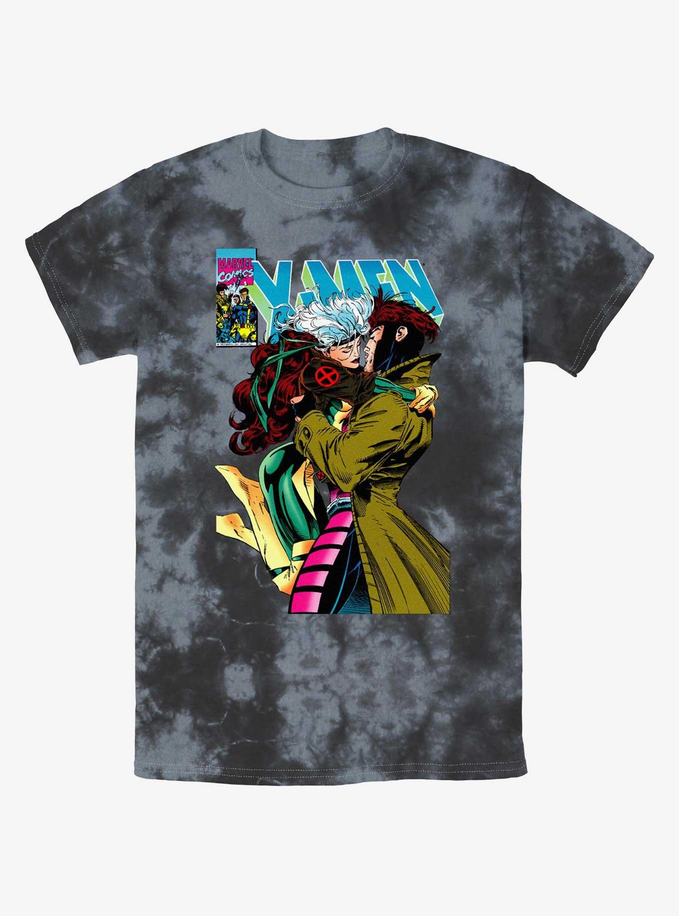 Marvel X-Men '97 Rogue & Gambit 4Eva Tie-Dye T-Shirt, BLKCHAR, hi-res