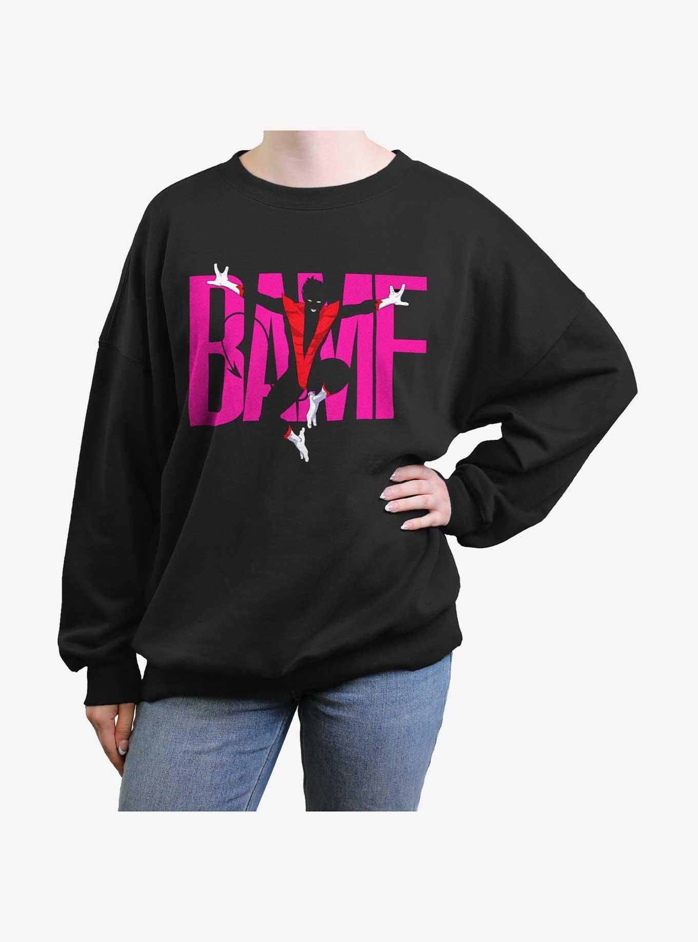 X-Men Nightcrawler BAMF Womens Oversized Sweatshirt, , hi-res