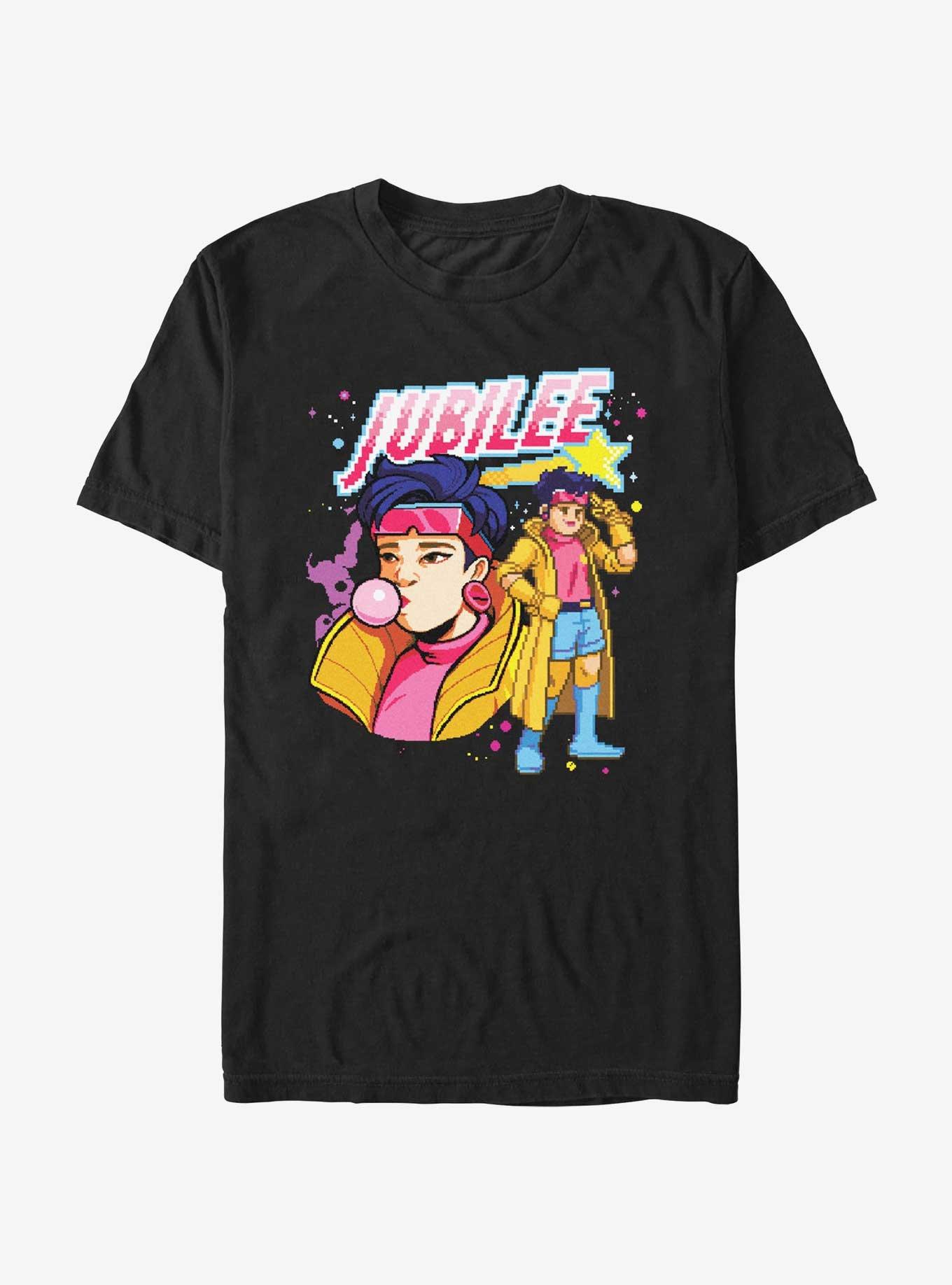 X-Men Pixel Jubilee T-Shirt, BLACK, hi-res