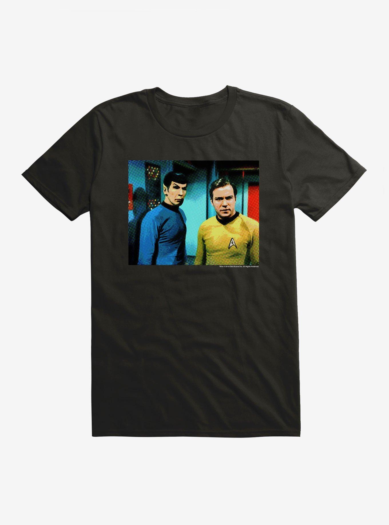 Star Trek Spock And Kirk Original Series T-Shirt, BLACK, hi-res