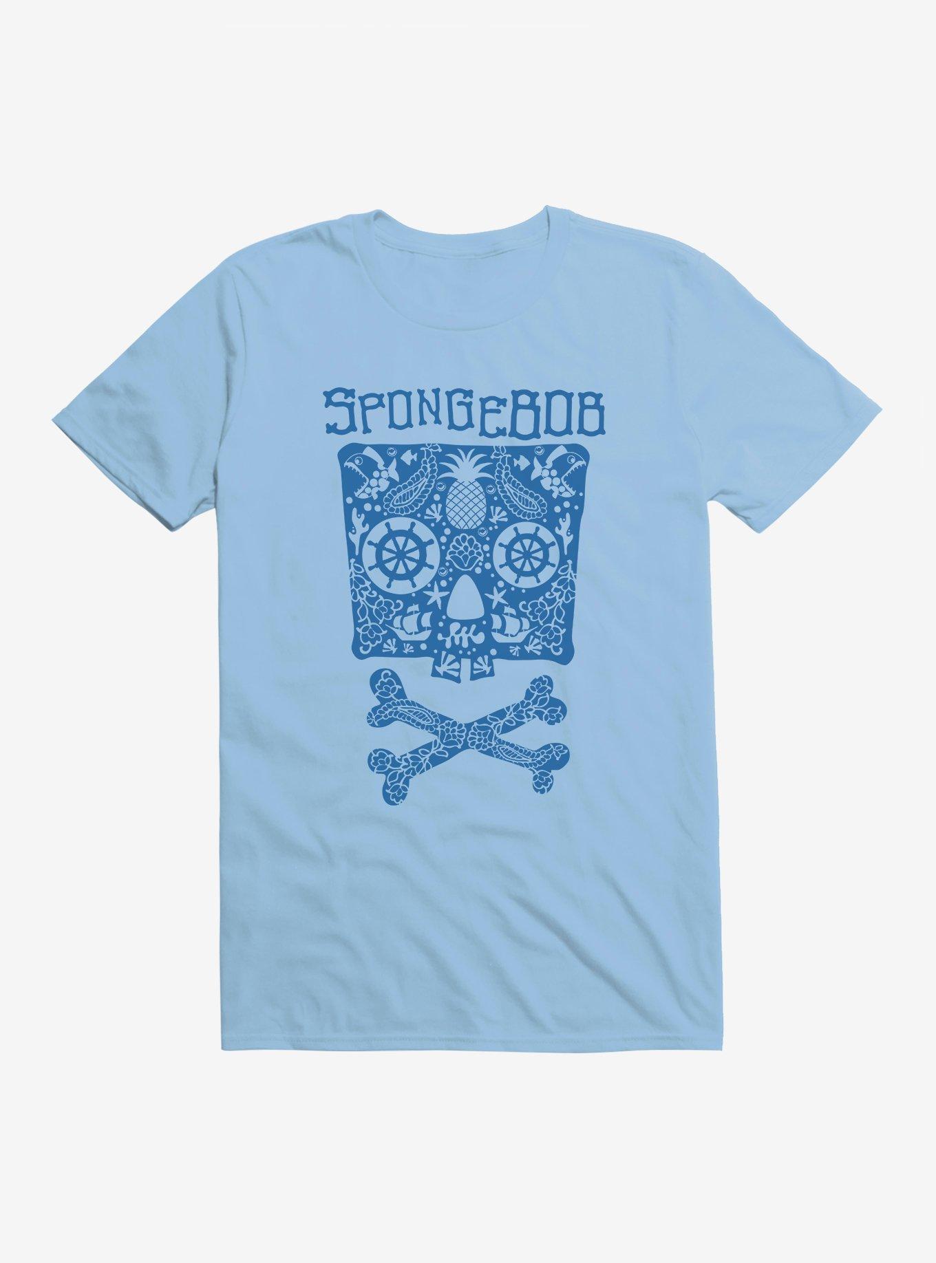SpongeBob SquarePants Skulls And Bones SpongeBob T-Shirt