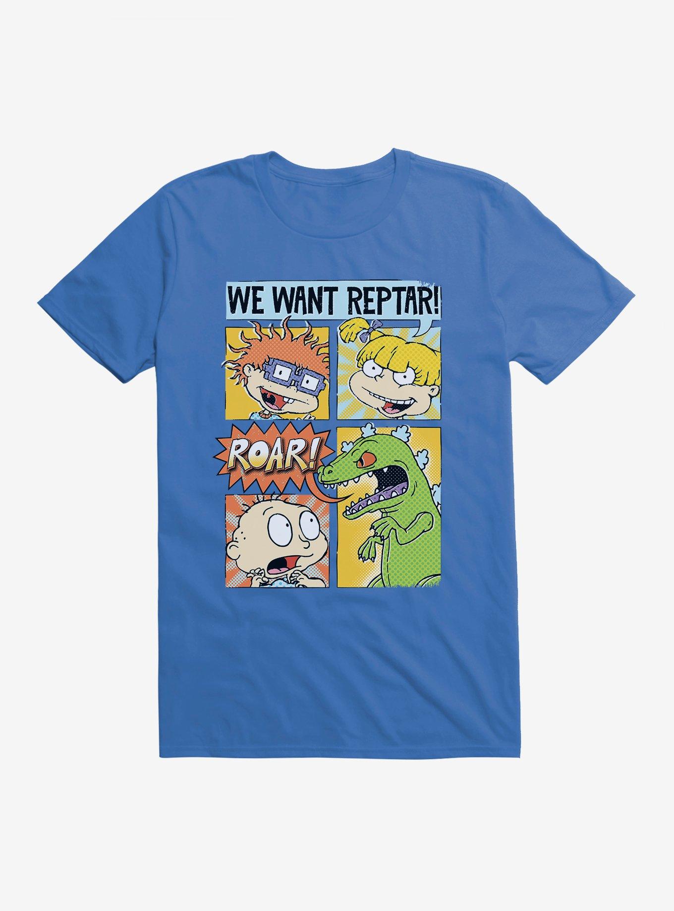Rugrats We Want Reptar T-Shirt, ROYAL, hi-res