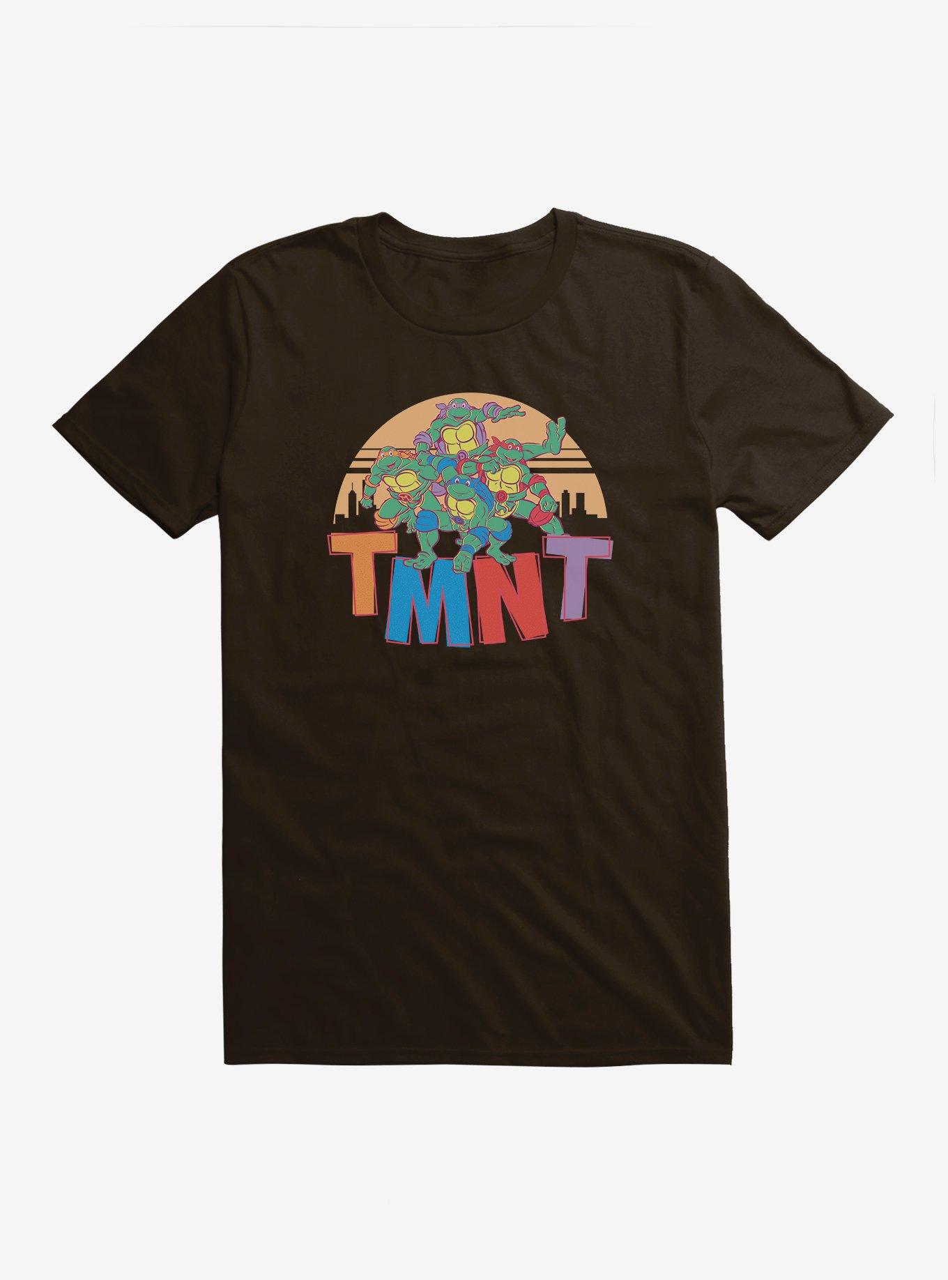 Teenage Mutant Ninja Turtles TMNT Pastel T-Shirt, DARK CHOCOLATE, hi-res