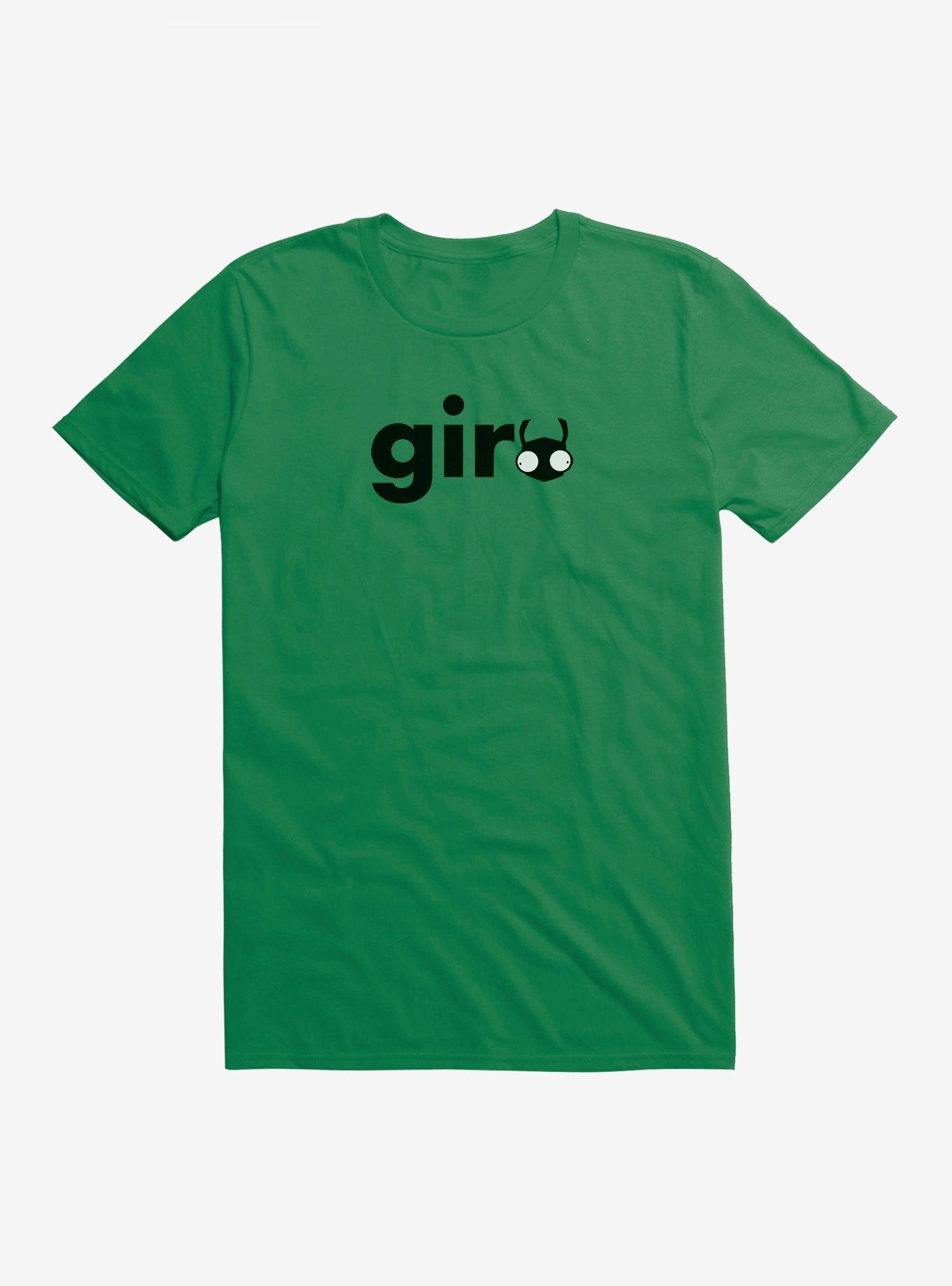 Invader Zim Gir Icon Script T-Shirt, IRISH GREEN, hi-res