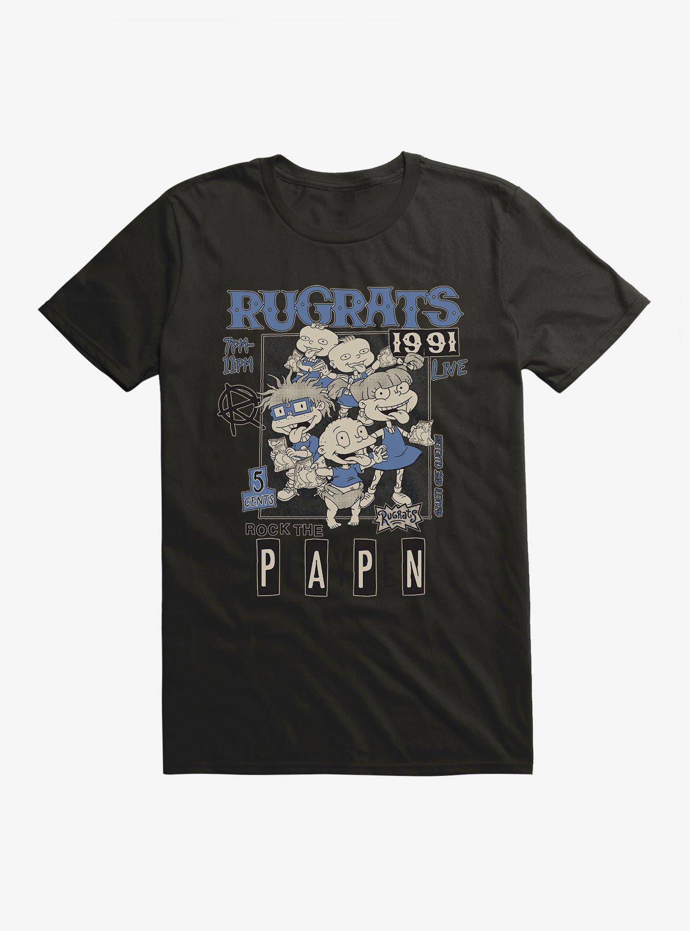 Rugrats Rock Poster Rugrats Live T-Shirt, BLACK, hi-res