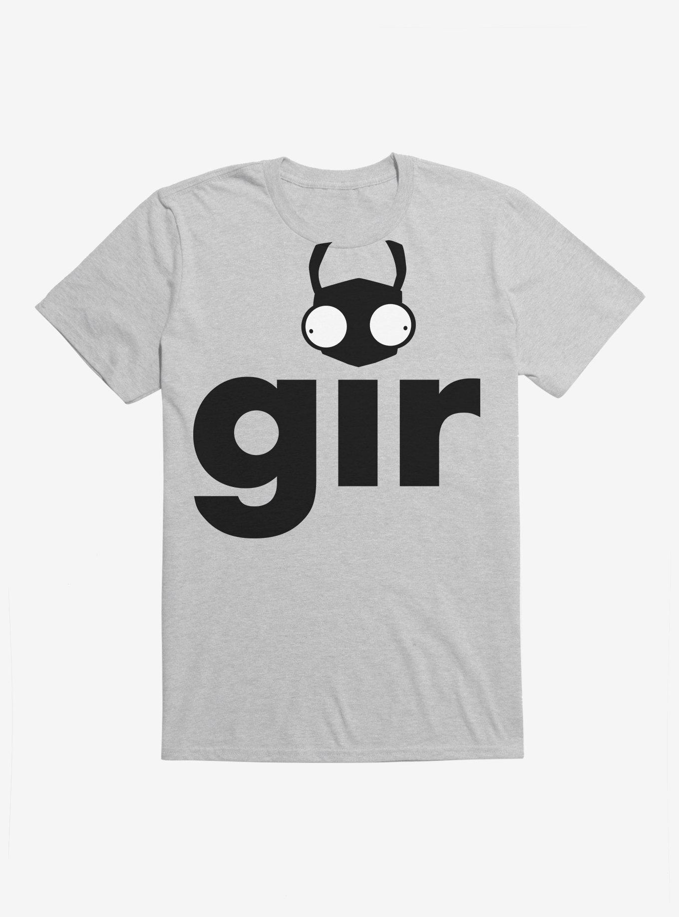 Invader Zim Gir Script T-Shirt, HEATHER GREY, hi-res