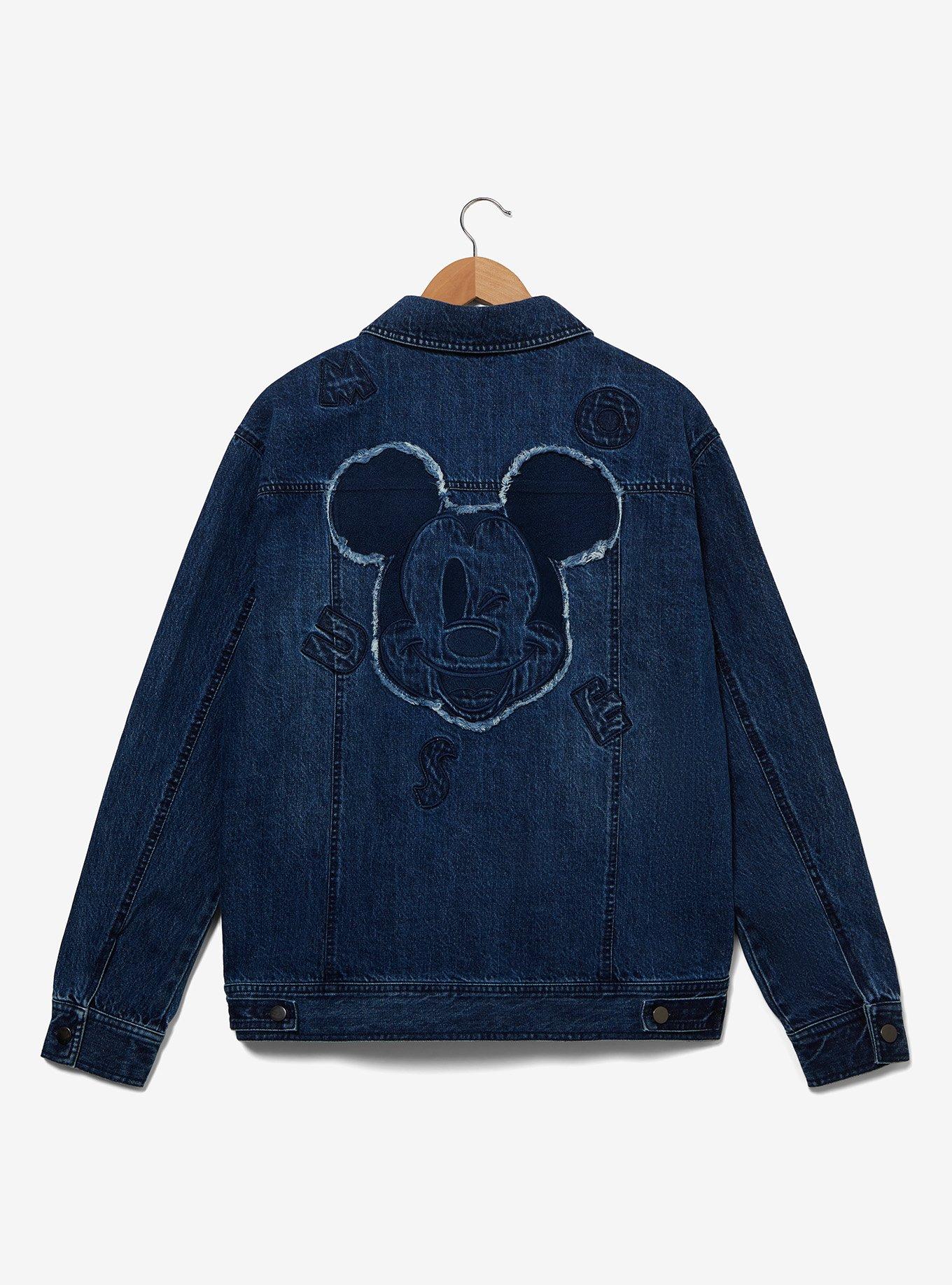 Disney Mickey Mouse Lettered Denim Jacket — BoxLunch Exclusive, , hi-res