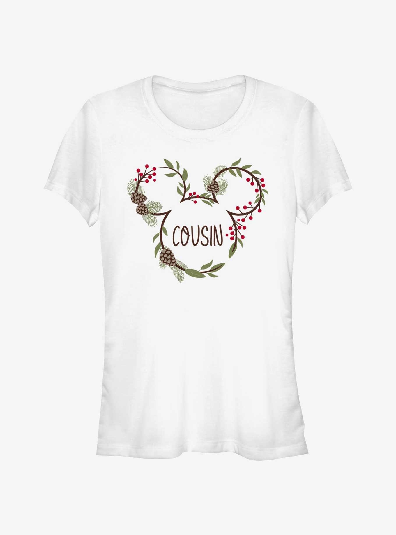 Disney Mickey Mouse Cousin Xmas Ears Girls T-Shirt, WHITE, hi-res
