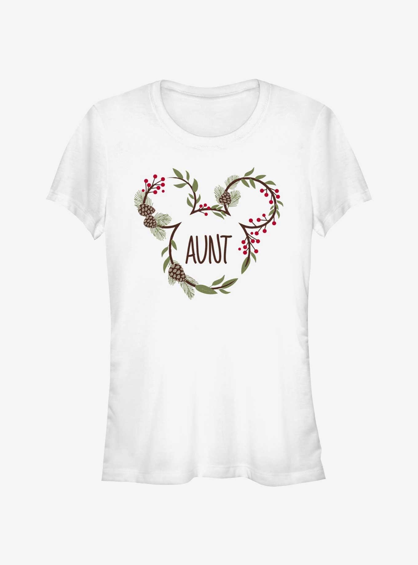 Disney Mickey Mouse Aunt Xmas Ears Girls T-Shirt