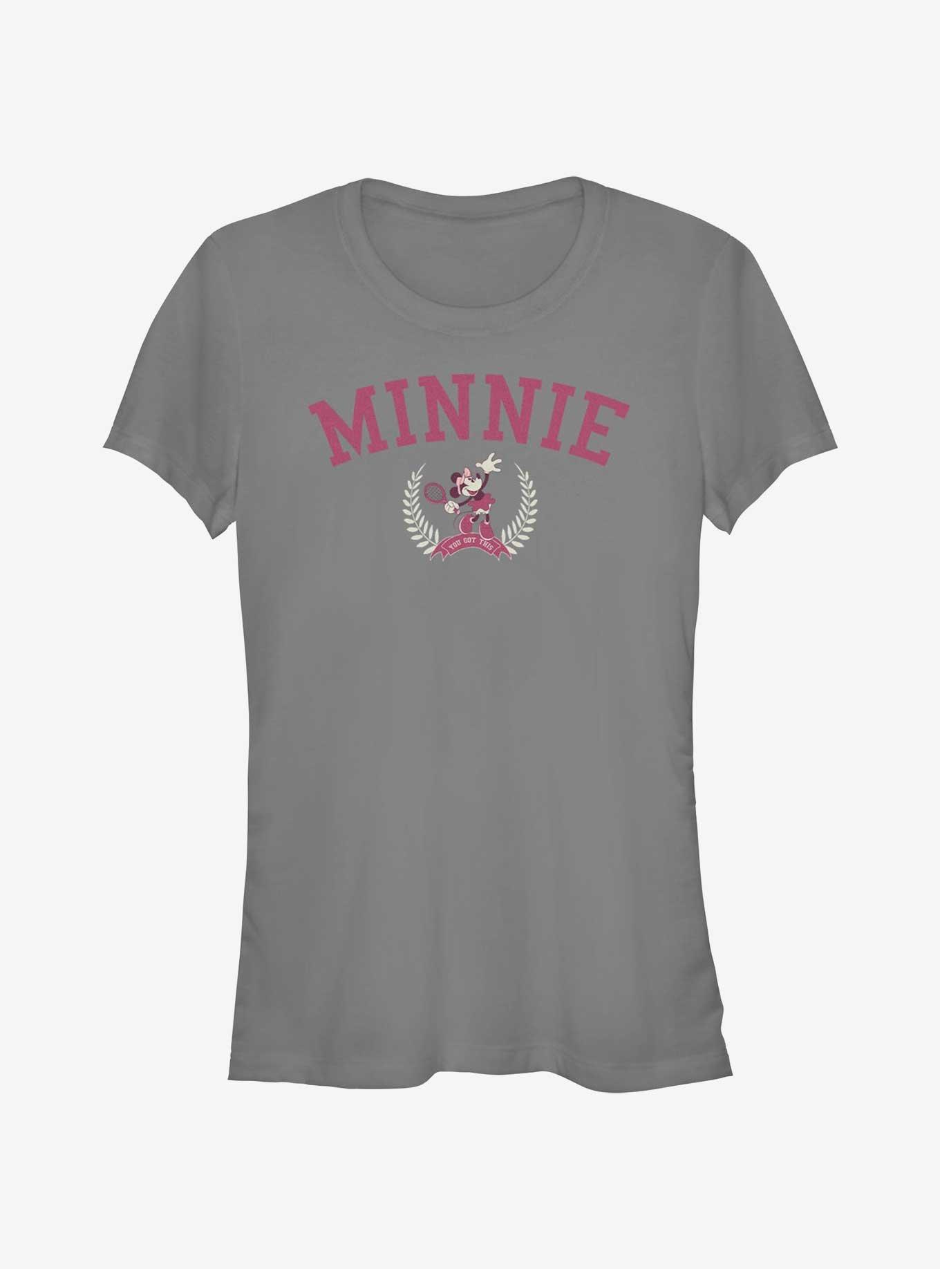 Disney Minnie Mouse Minnie Tennis Girls T-Shirt, CHARCOAL, hi-res