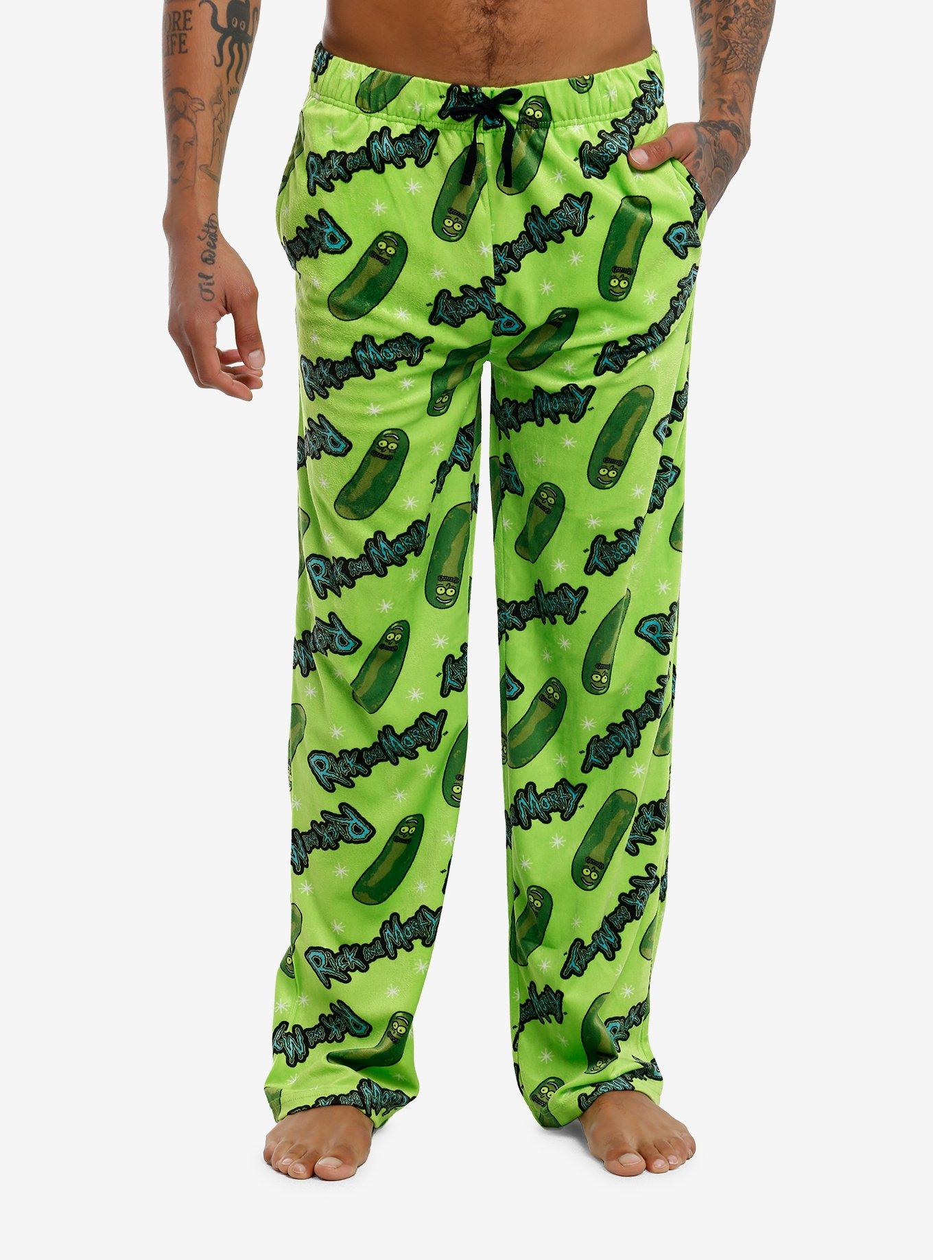 Rick And Morty Pickle Rick Pajama Pants, , hi-res