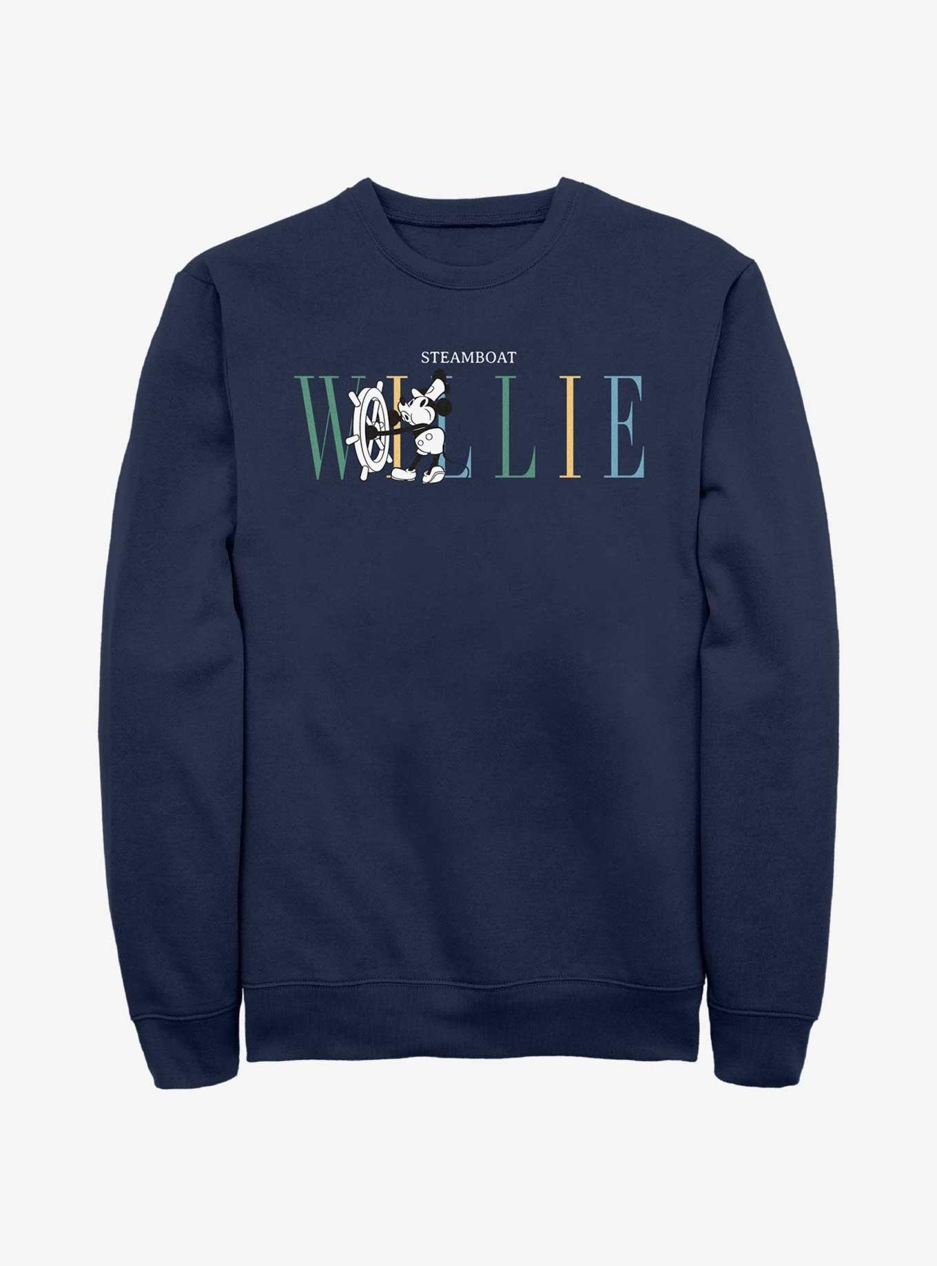 Disney Mickey Mouse Steamboat Willie Sweatshirt, NAVY, hi-res