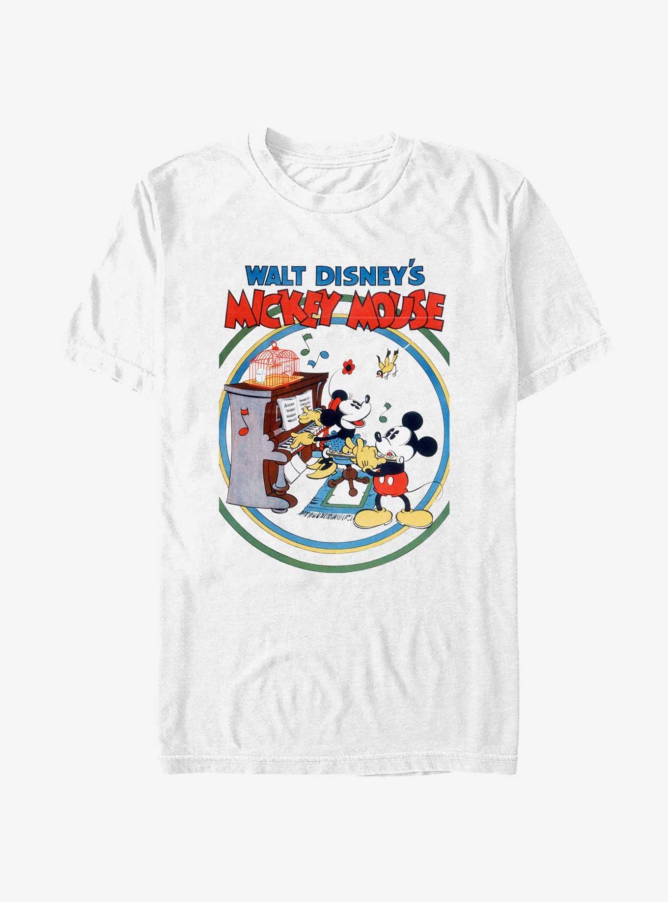 Disney Mickey Mouse Piano Minnie And Mickey T-Shirt, , hi-res