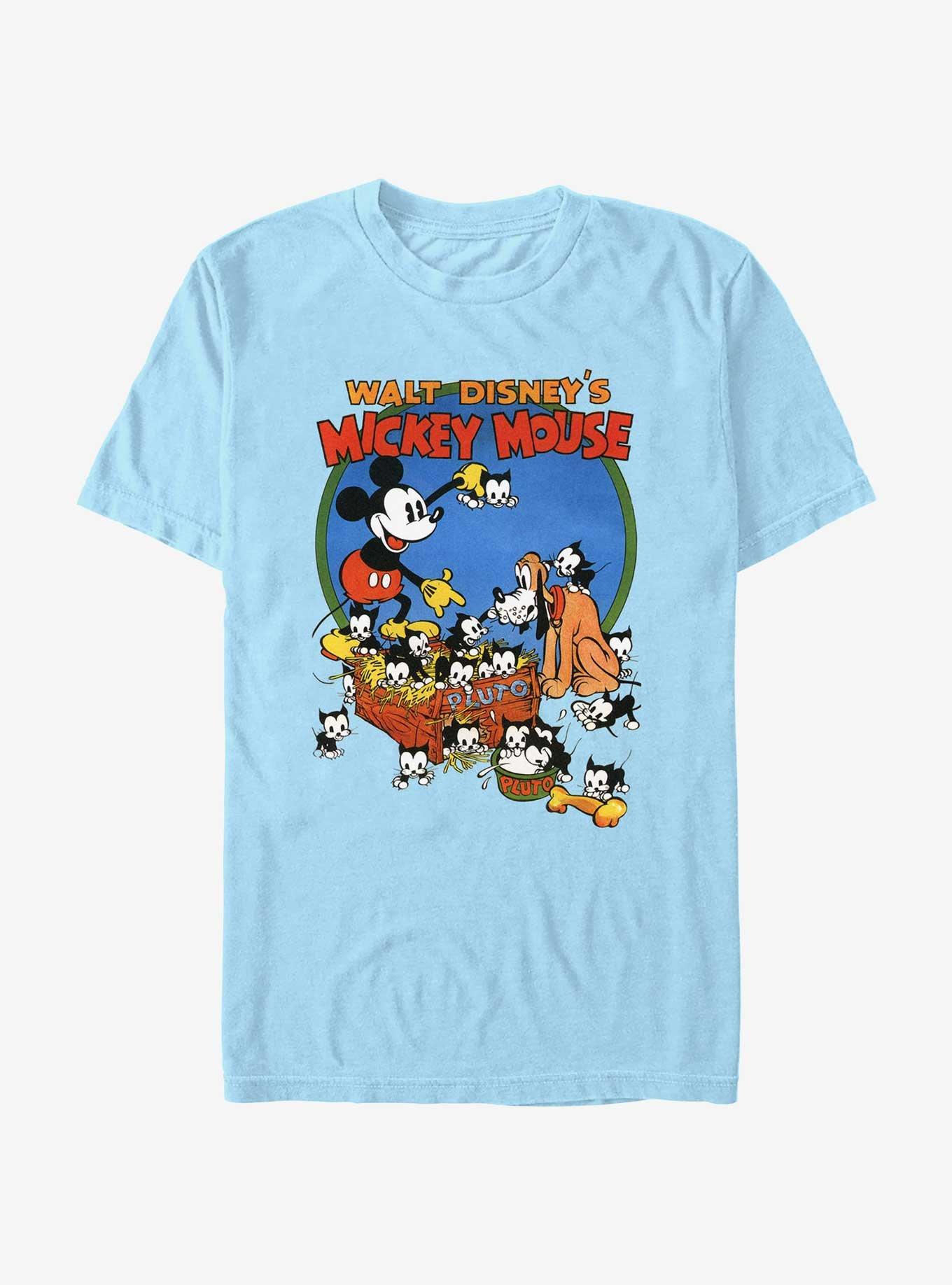 Disney Mickey Mouse Pluto Mouse & Cats T-Shirt, , hi-res