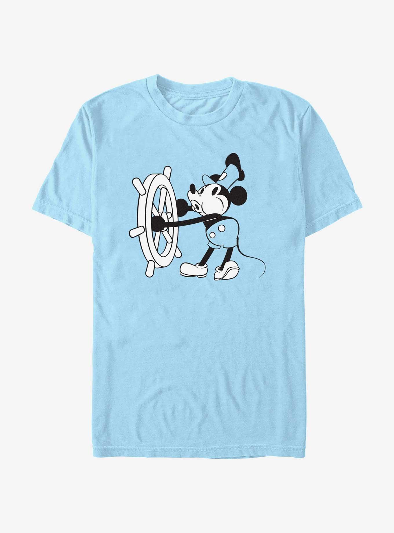 Disney Mickey Mouse Steamboat Cruising T-Shirt, LT BLUE, hi-res