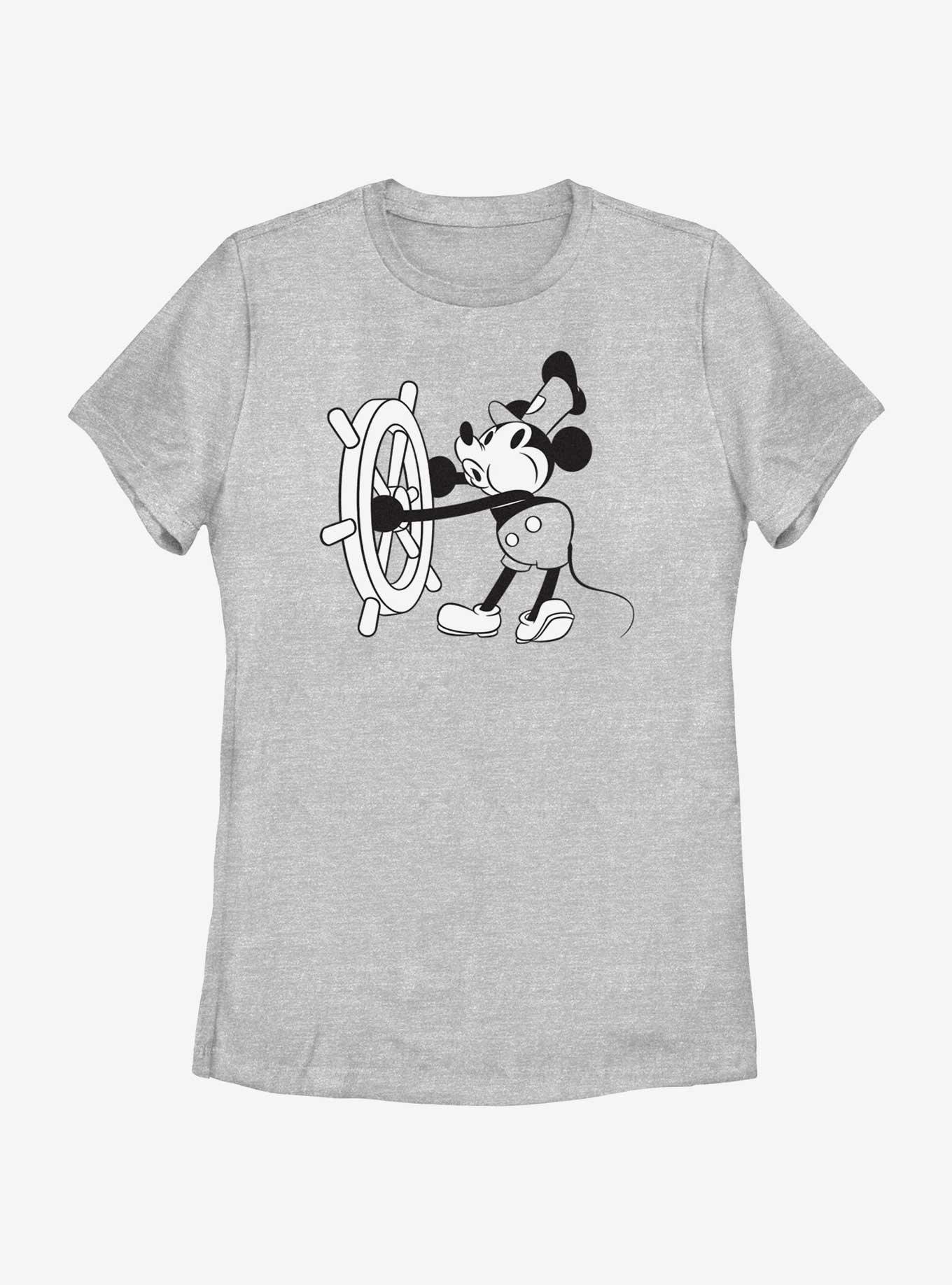 Disney Mickey Mouse Steamboat Cruising Womens T-Shirt