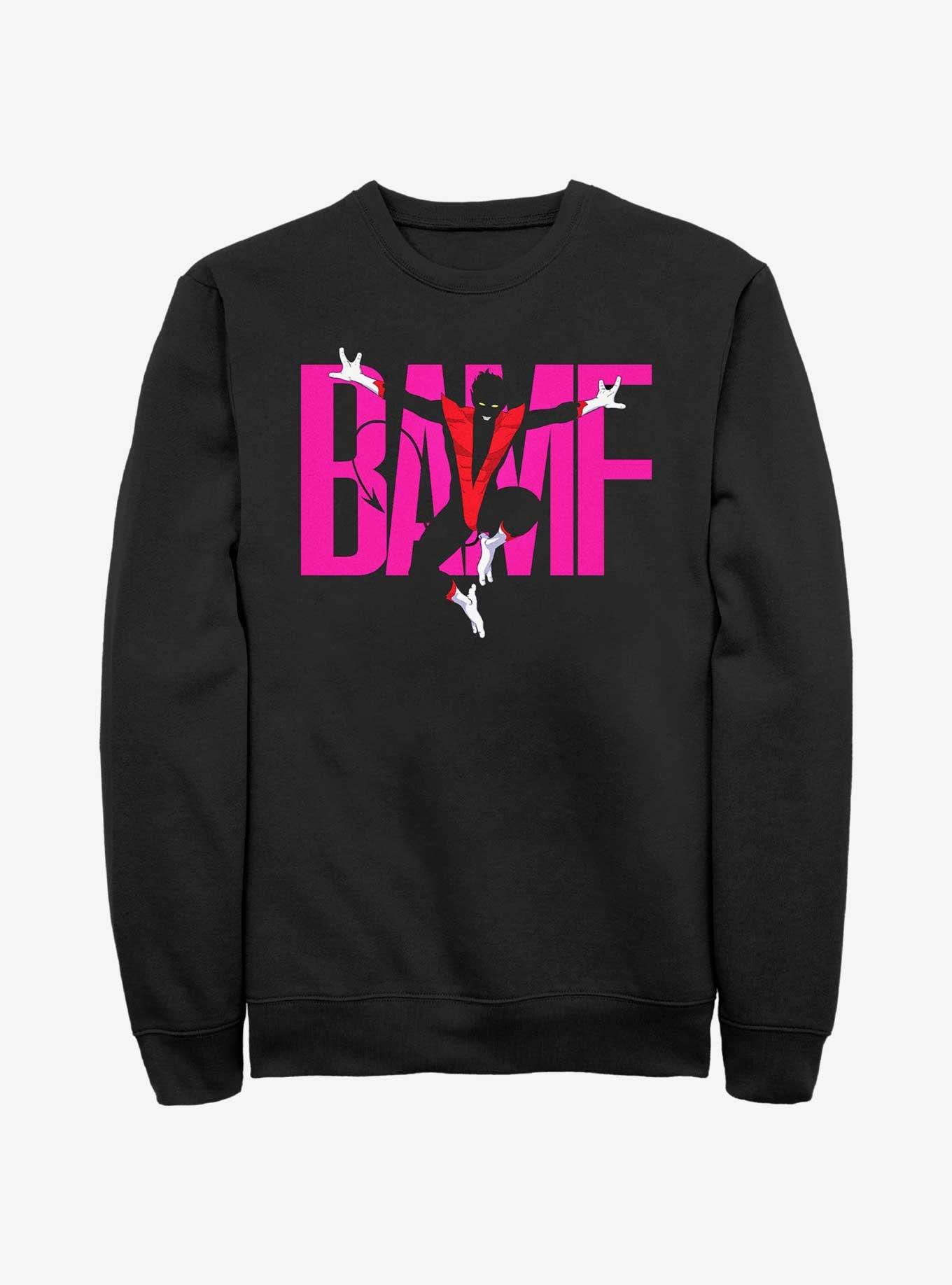 X-Men Nightcrawler BAMF Sweatshirt, BLACK, hi-res