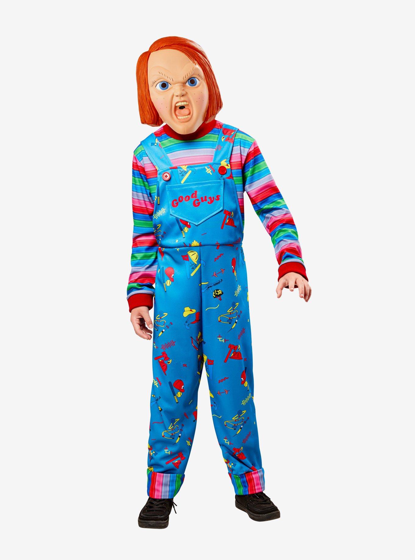 Child's Play 2 Chucky Youth Costume with Mask, BLUE, hi-res