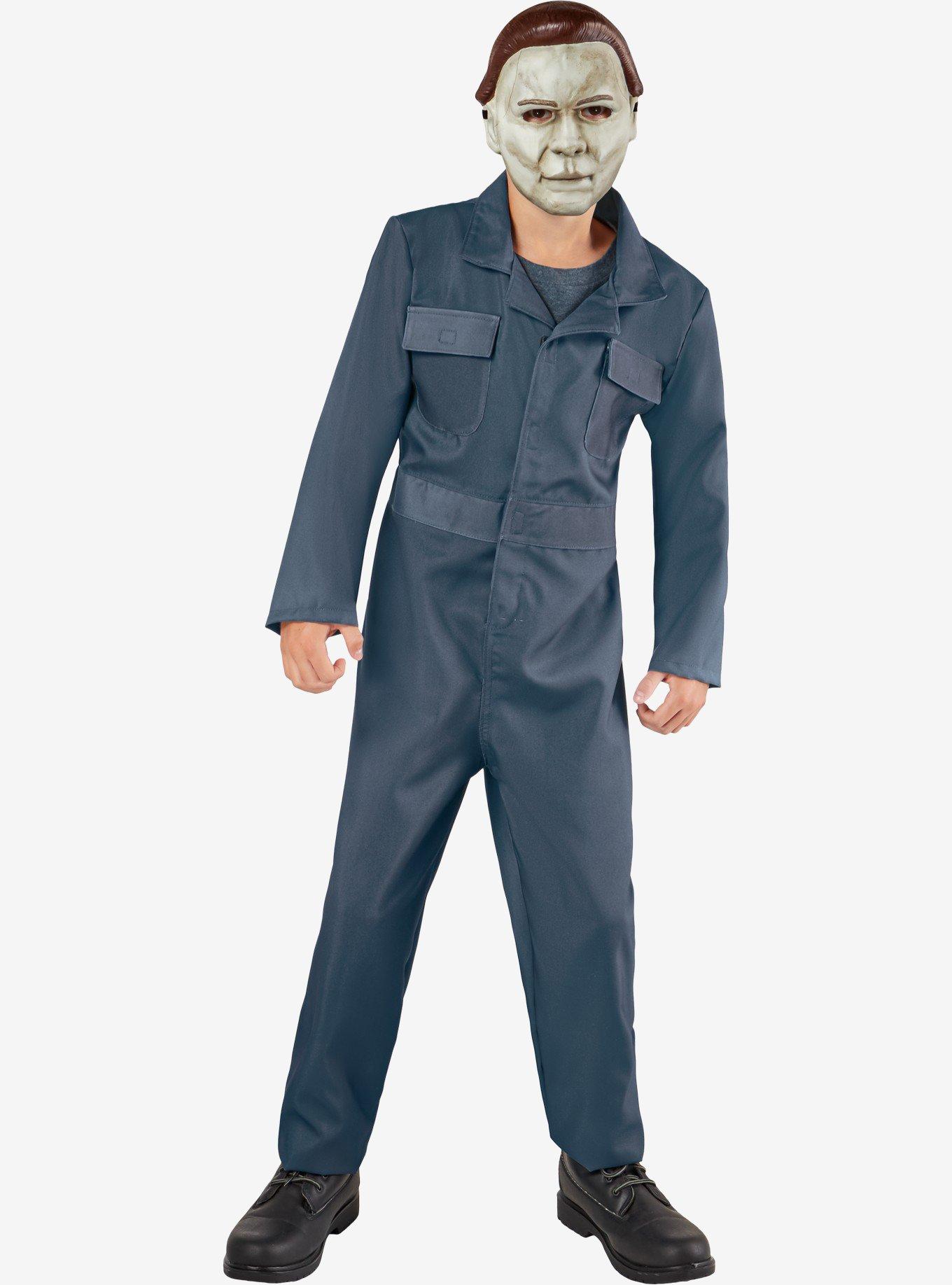 Halloween 2 Michael Myers Youth Costume with Mask, BLUE, hi-res