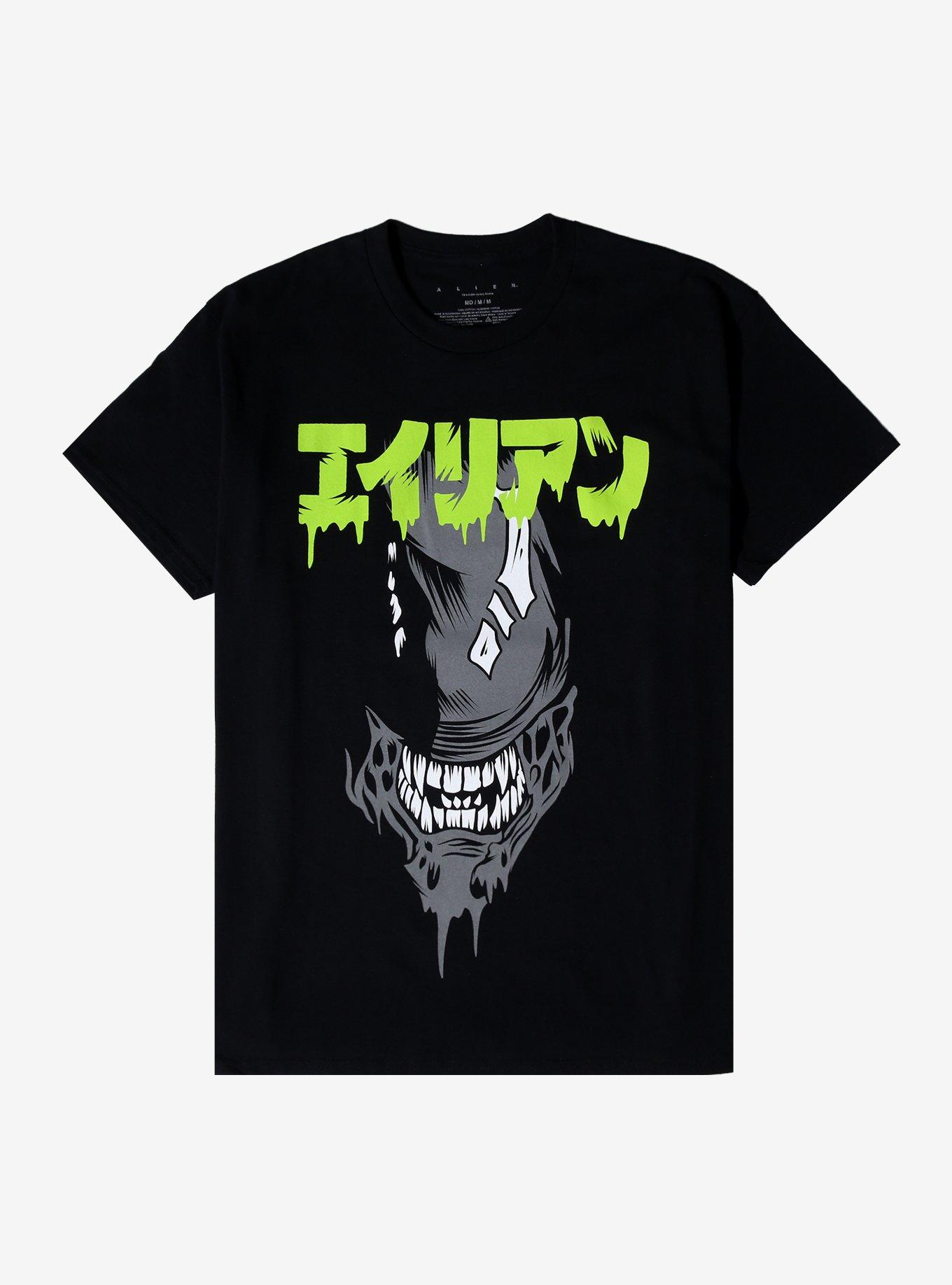 Alien Japanese Name T-Shirt, BLACK, hi-res