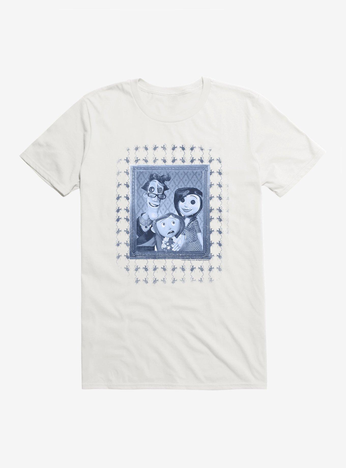 Coraline Family Portrait T-Shirt, WHITE, hi-res