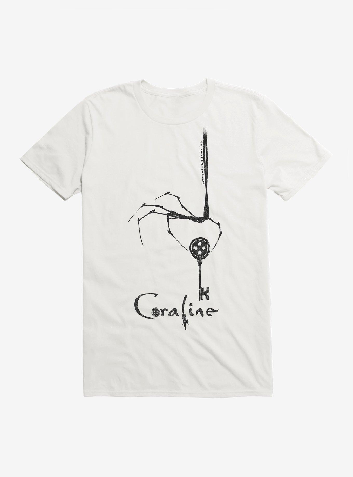 Coraline The Key T-Shirt, WHITE, hi-res