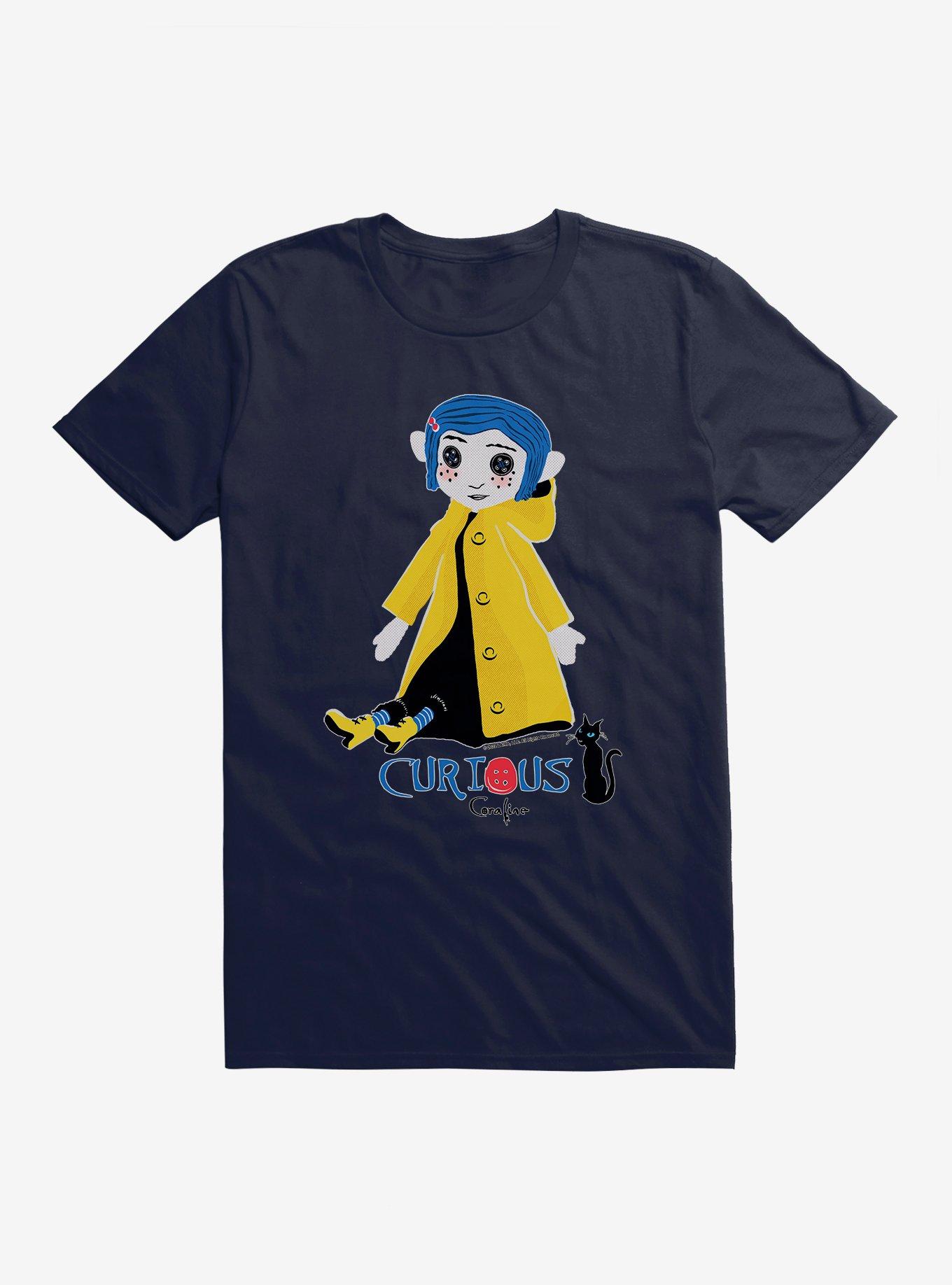 Coraline Curious T-Shirt, NAVY, hi-res