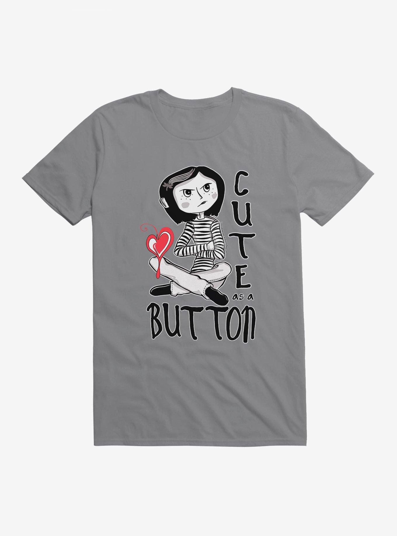 Coraline Cute As A Button T-Shirt, , hi-res