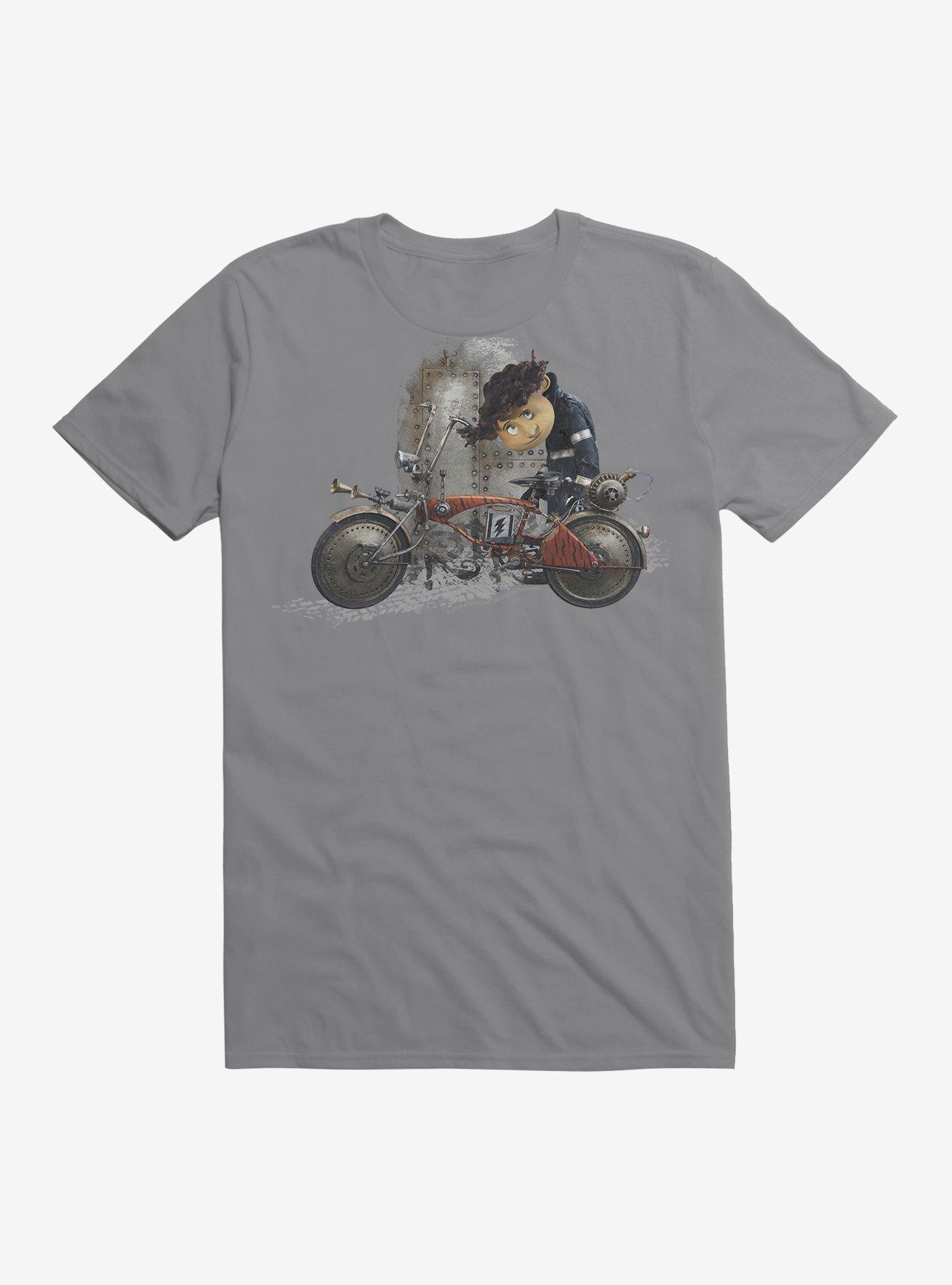 Coraline Wybie Biker T-Shirt, STORM GREY, hi-res