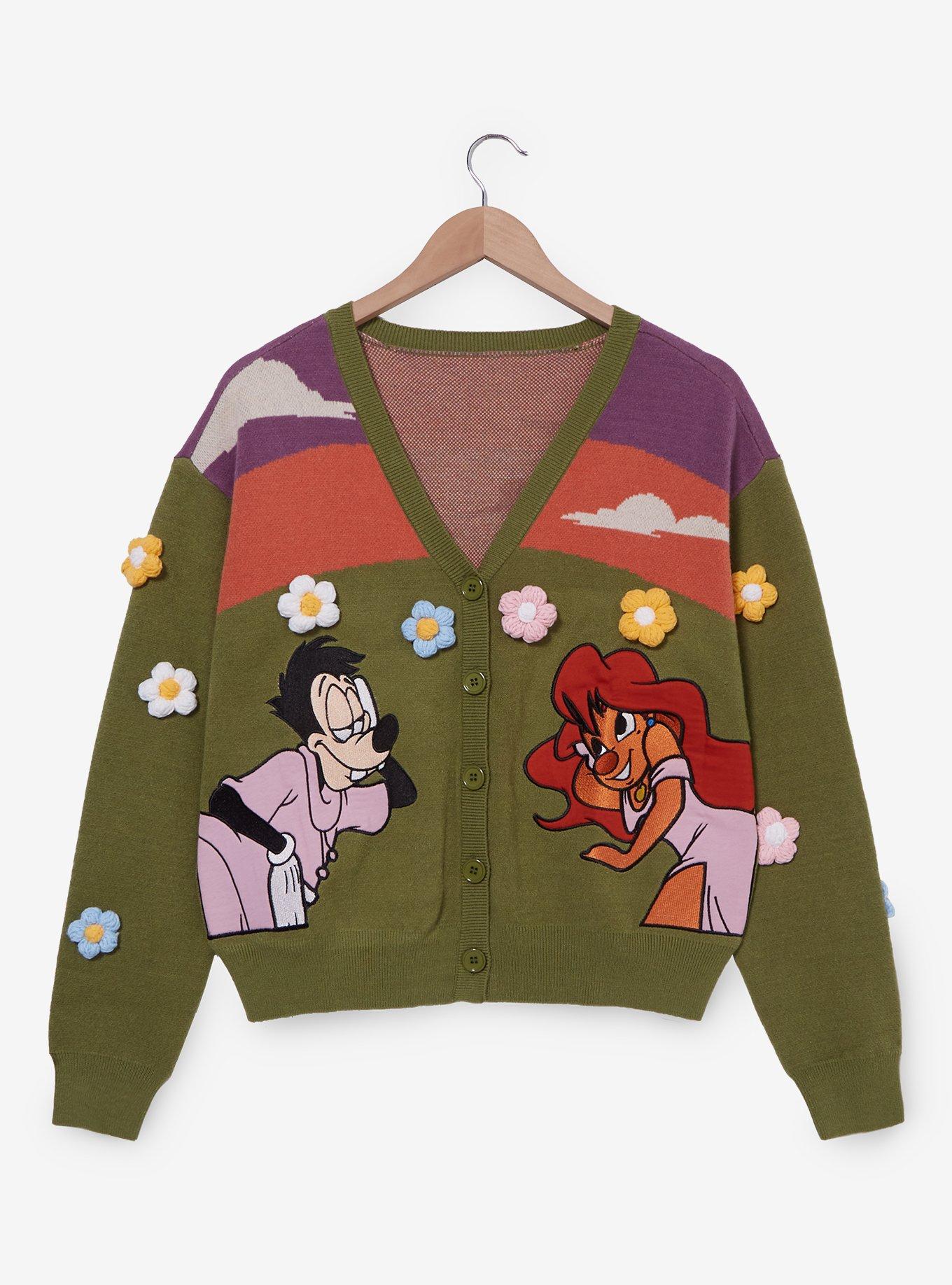 Her Universe Disney A Goofy Movie Max & Roxanne Flower Field Women's Cardigan - BoxLunch Exclusive, , hi-res