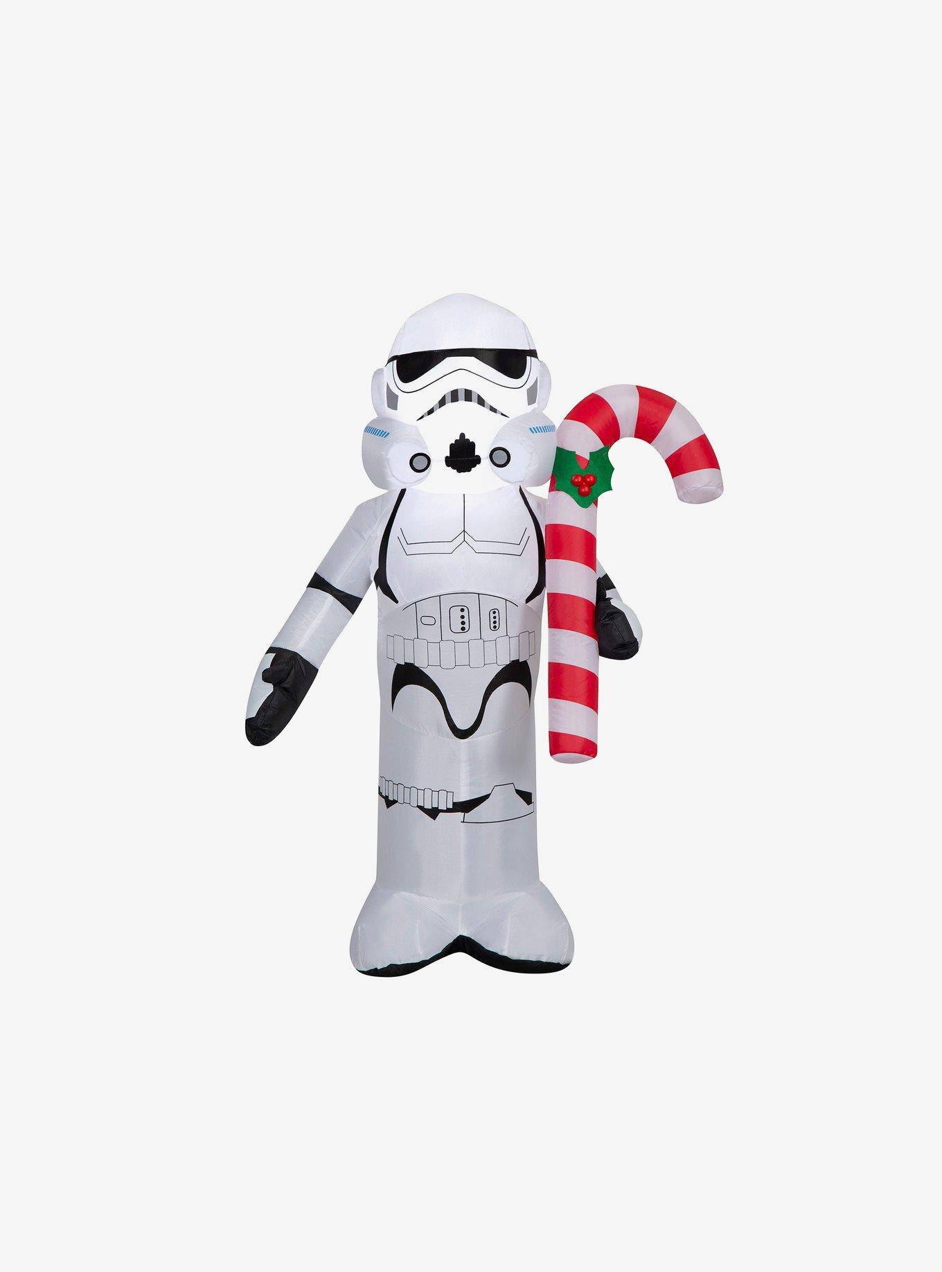 Star Wars Stormtrooper Candy Cane Light-Up Inflatable Decor, , hi-res