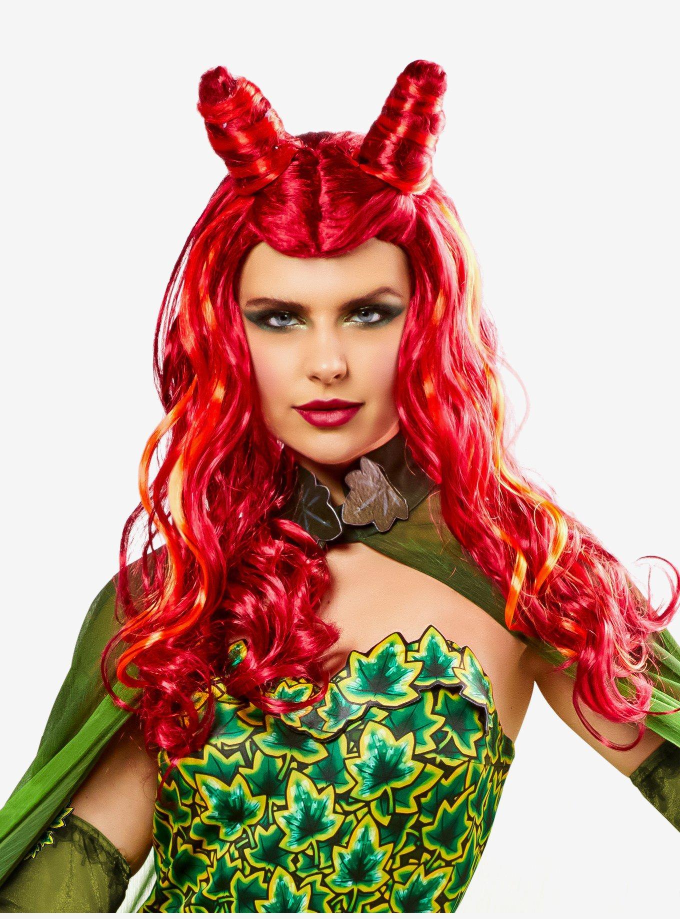 DC Comics Poison Ivy Red Adult Wig, , hi-res