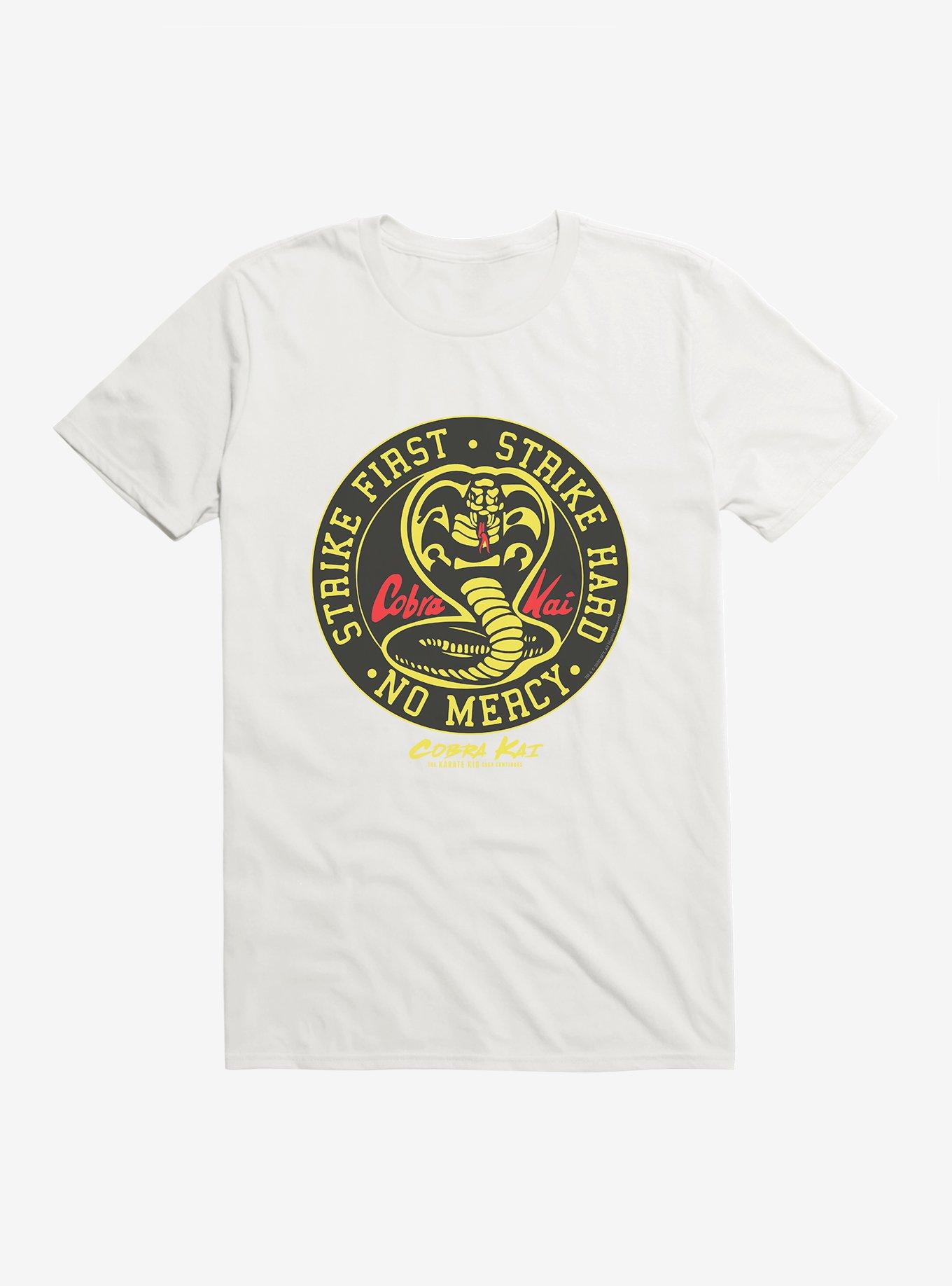 Cobra Kai Window Decal T-Shirt, WHITE, hi-res