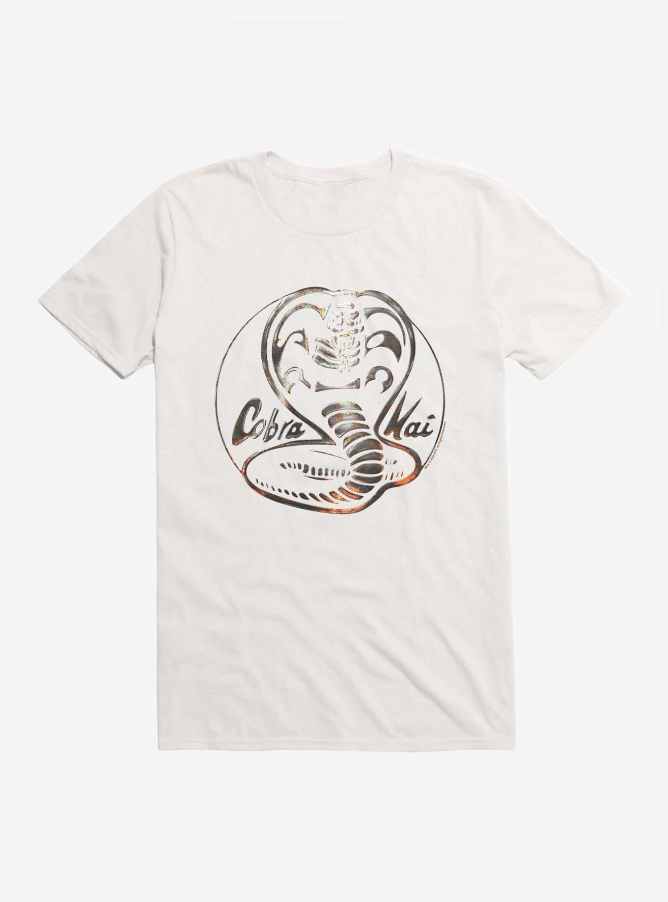 Cobra Kai Silver Logo T-Shirt, WHITE, hi-res