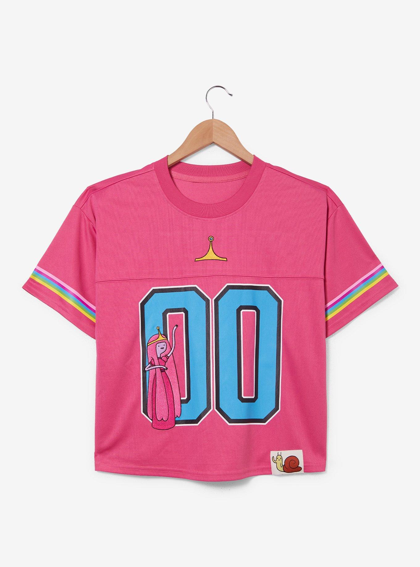 Adventure Time Princess Bubblegum Women's Cropped Football Jersey