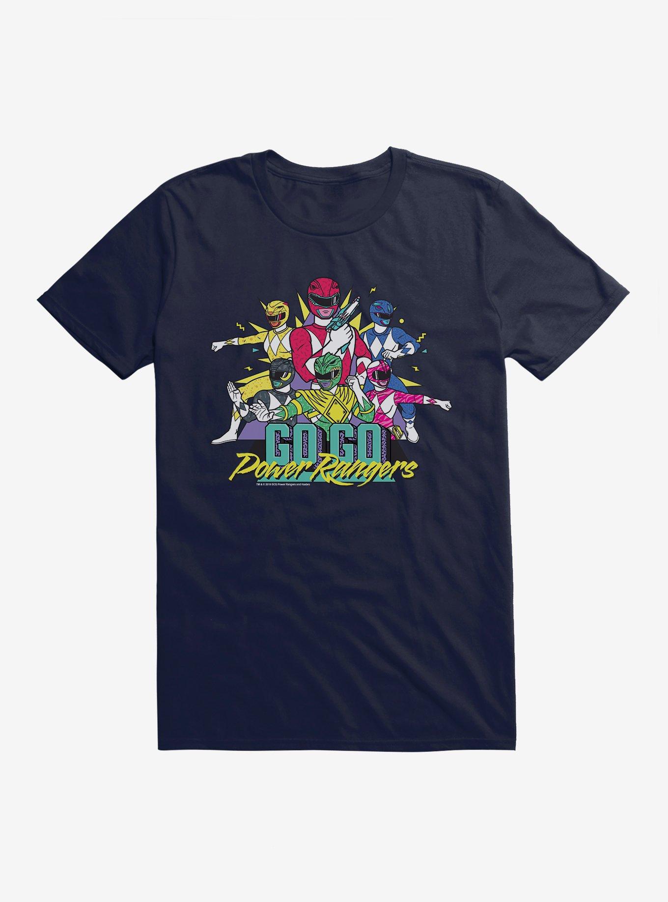 Mighty Morphin Power Rangers Go Go Power Rangers T-Shrt, NAVY, hi-res