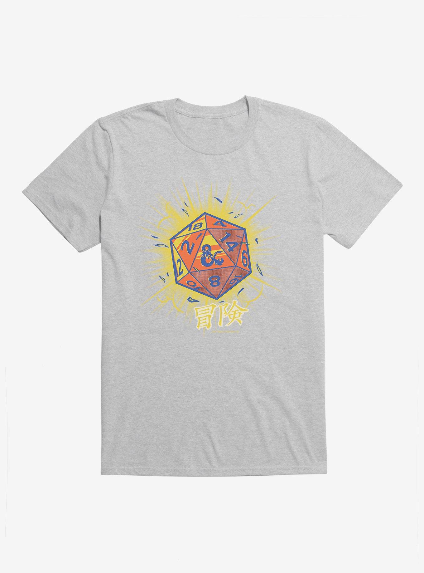 Dungeons & Dragons D20 Dice Asian Letters T-Shirt