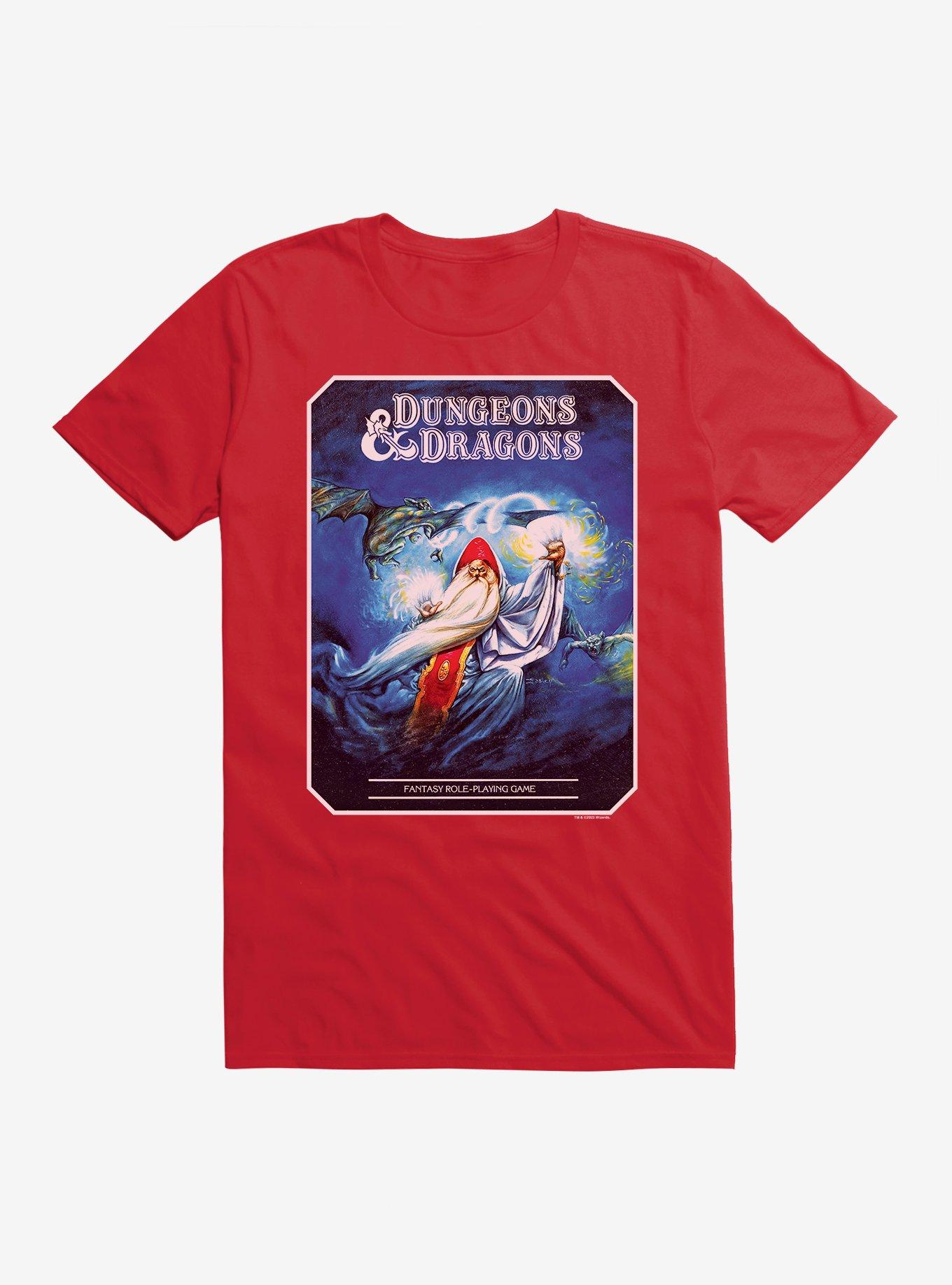 Dungeons & Dragons Vintage Warlock T-Shirt, RED, hi-res