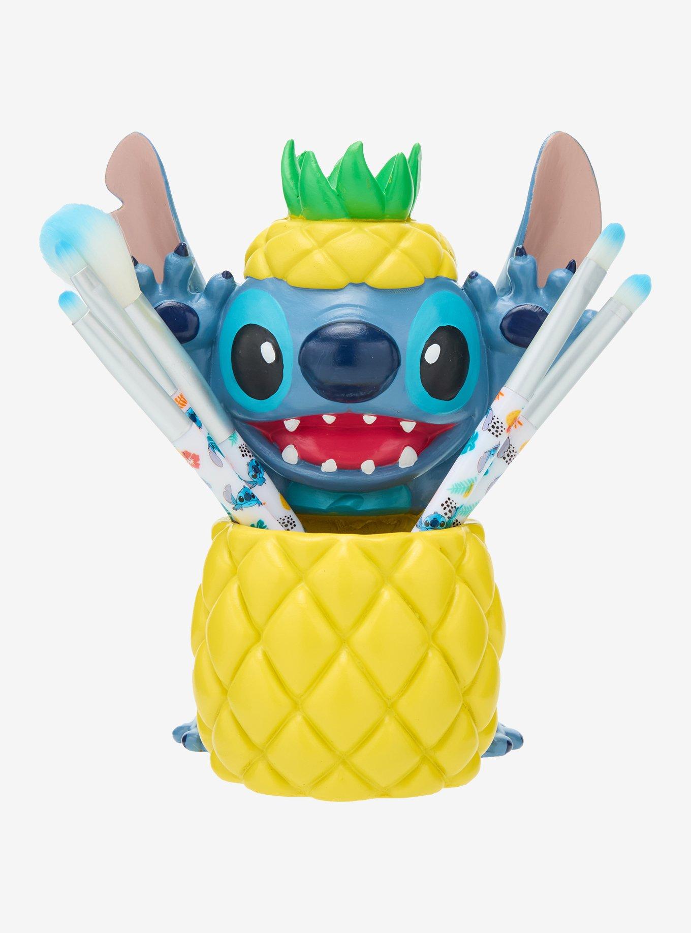 Disney Lilo & Stitch Pineapple Jar & Cosmetic Brush Set &mdash; BoxLunch Exclusive, , hi-res
