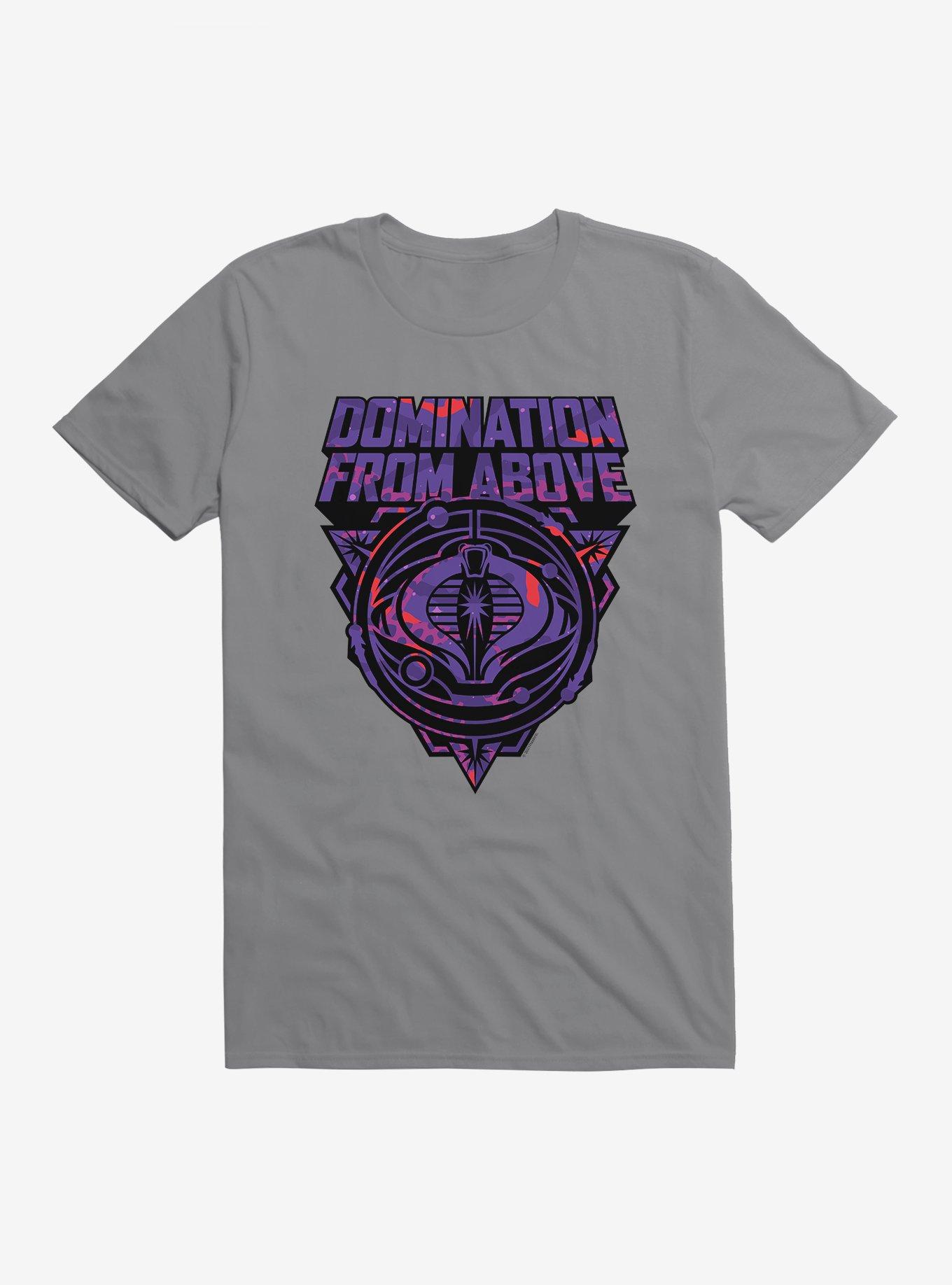 G.I. Joe Cobra Domination From Above Badge T-Shirt, STORM GREY, hi-res